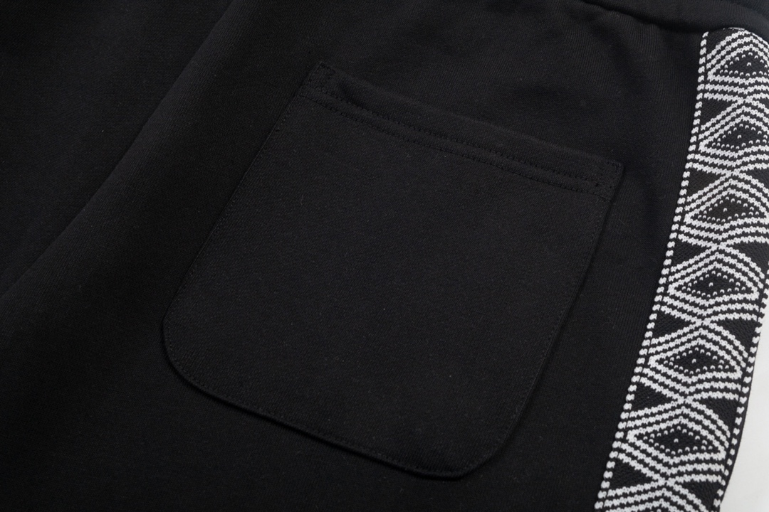 Webbing Splice Embroidered Shorts