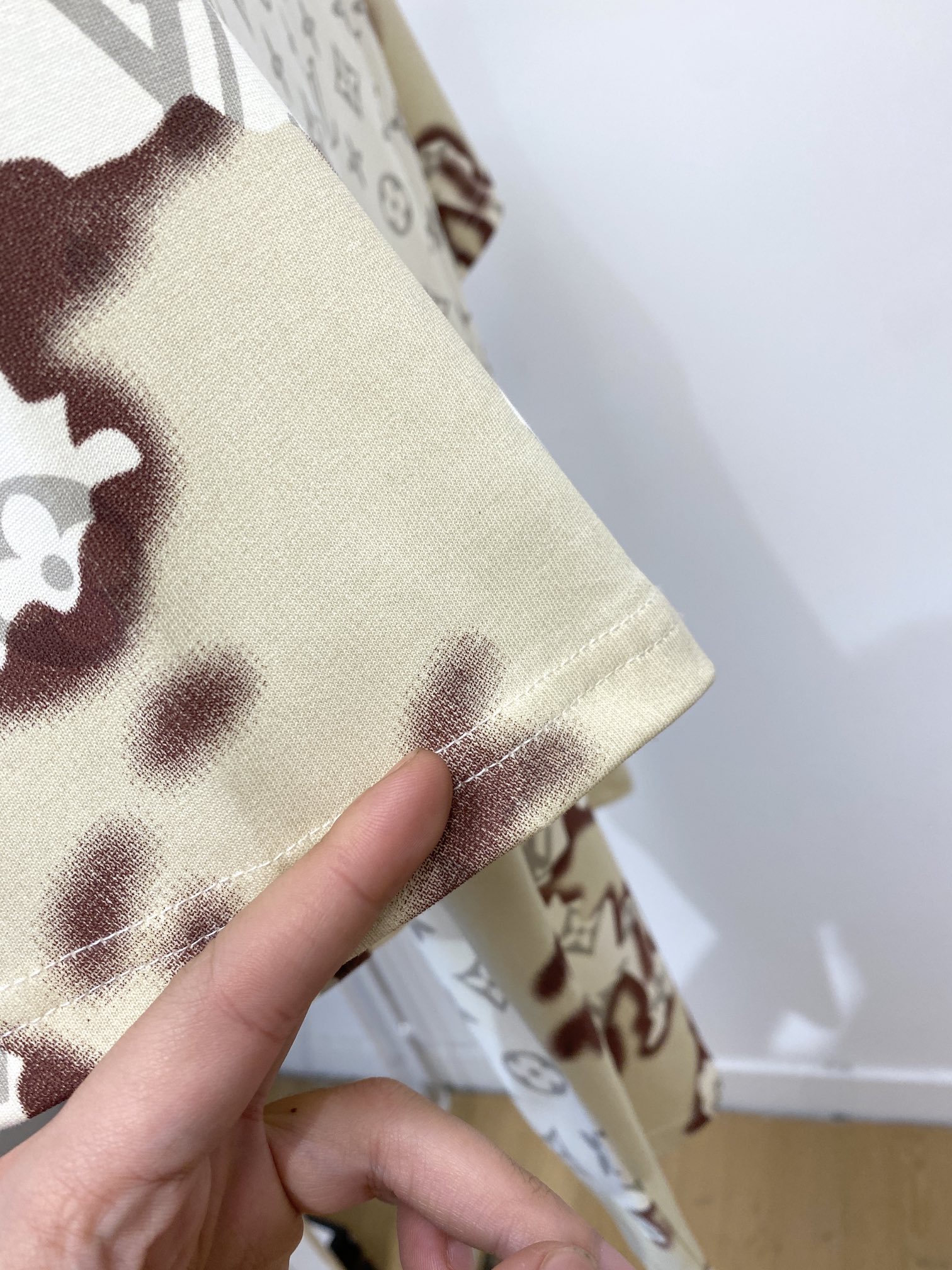 All-over Printed Flame Cloud Crew Neck T-Shirt