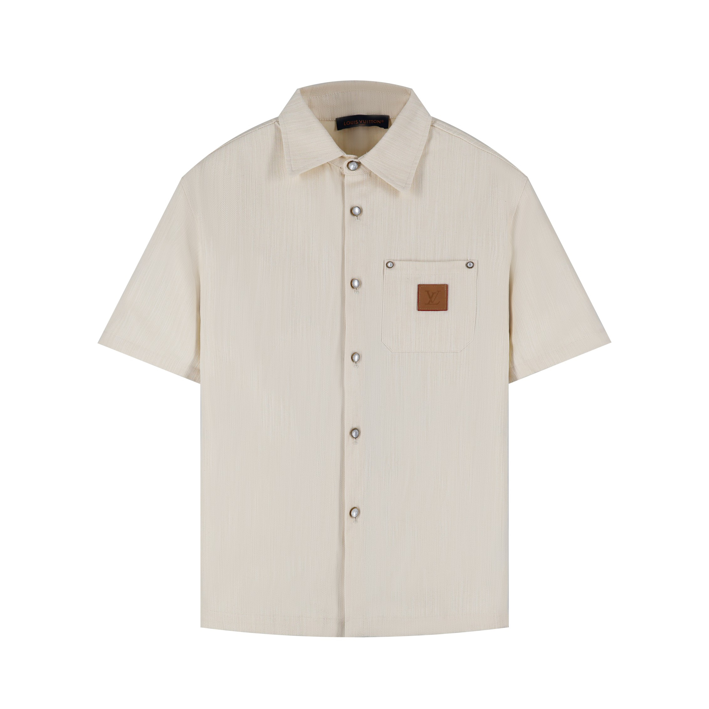 Mulberry silk blend short-sleeved shirt