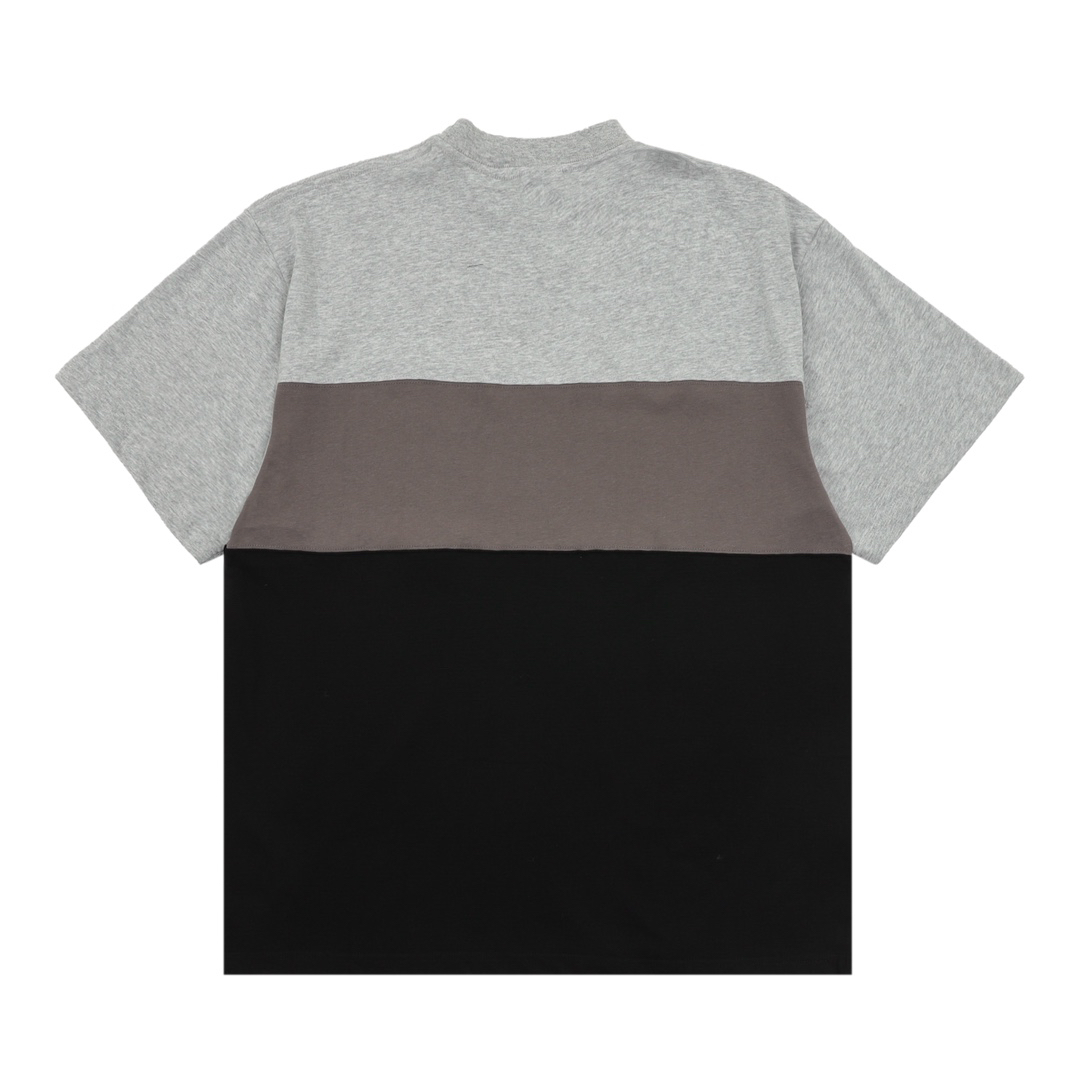 Paris Tricolor Stitching Icon Short Sleeve T Shirts