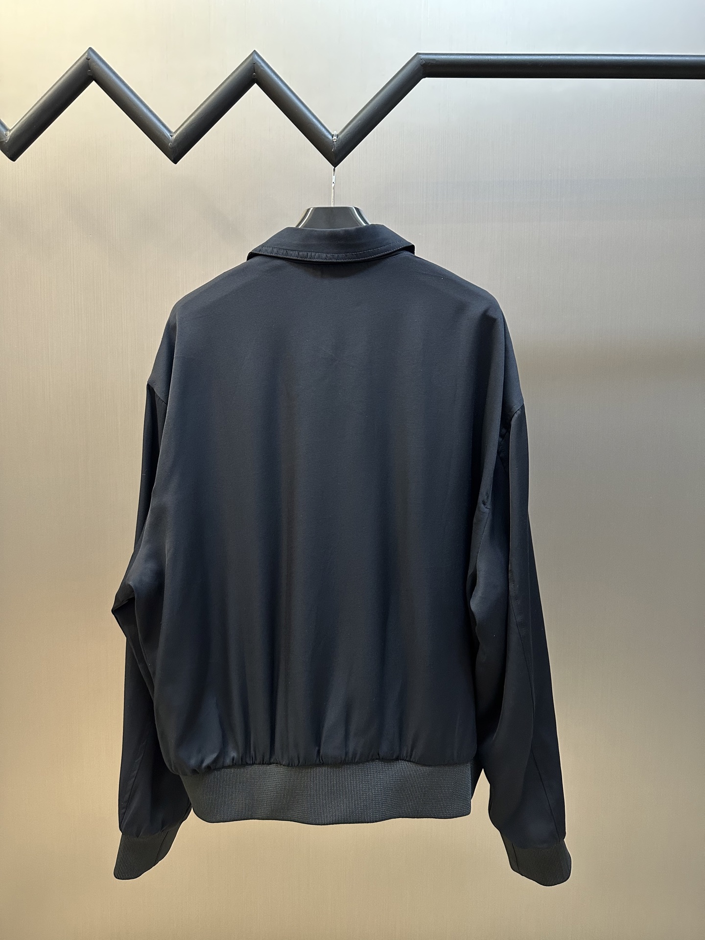 Cocoon silk zipper jacket