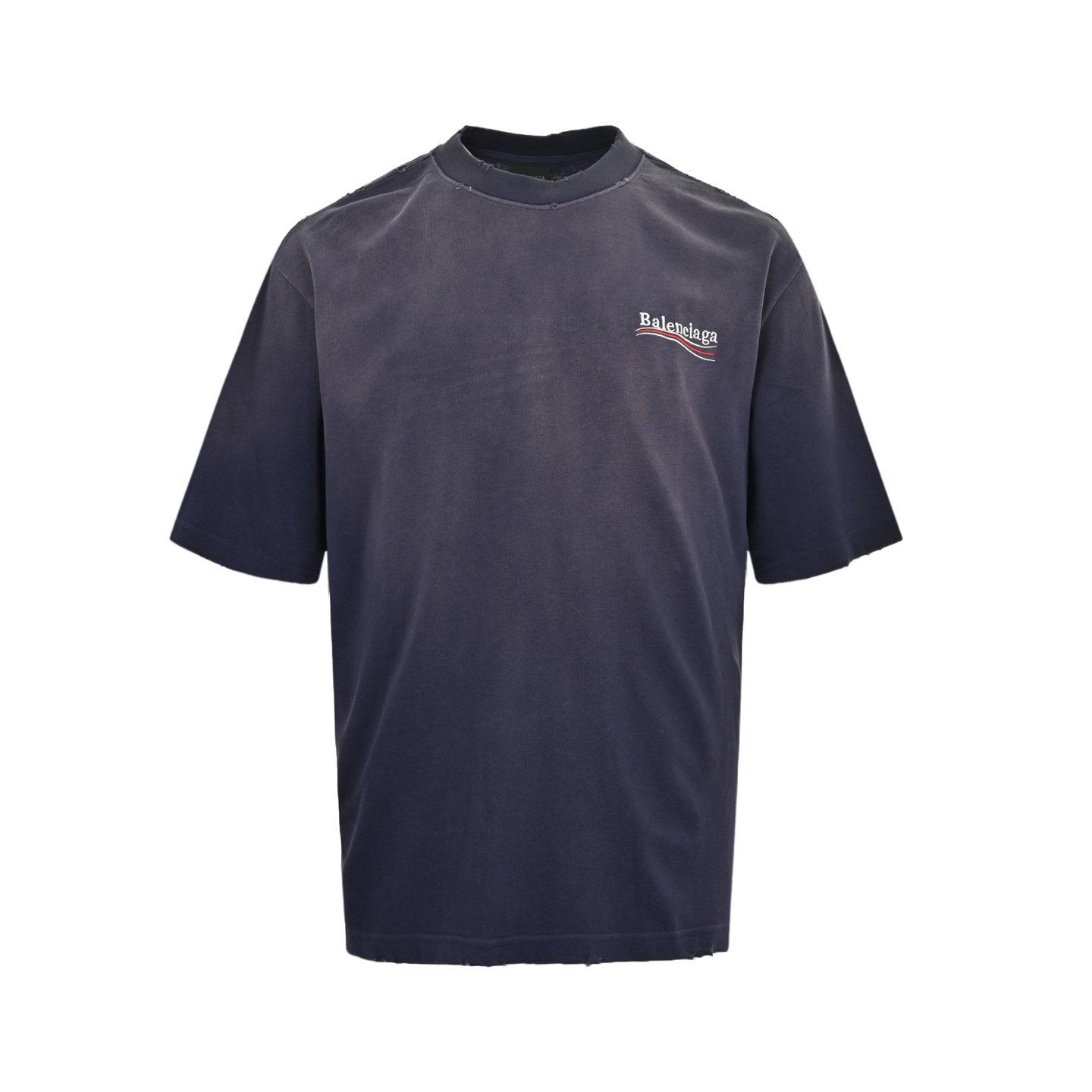 Retro Washed Coke Wave Embroidered T-Shirt