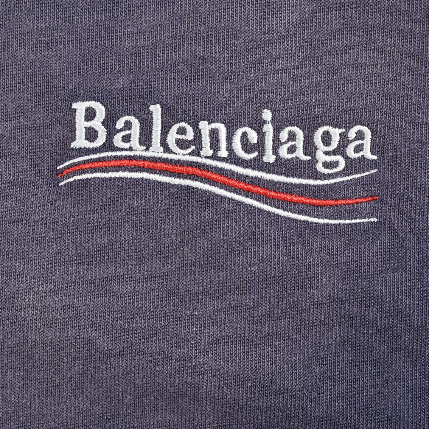 Retro Washed Coke Wave Embroidered T-Shirt