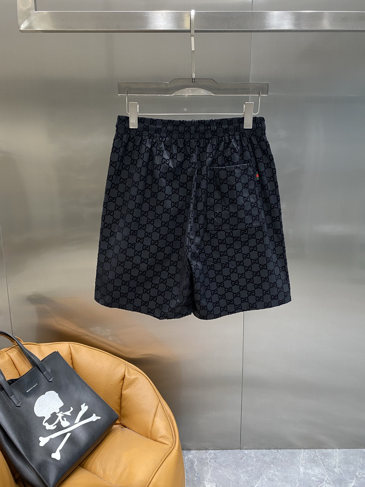 Black Classic Double G Shorts