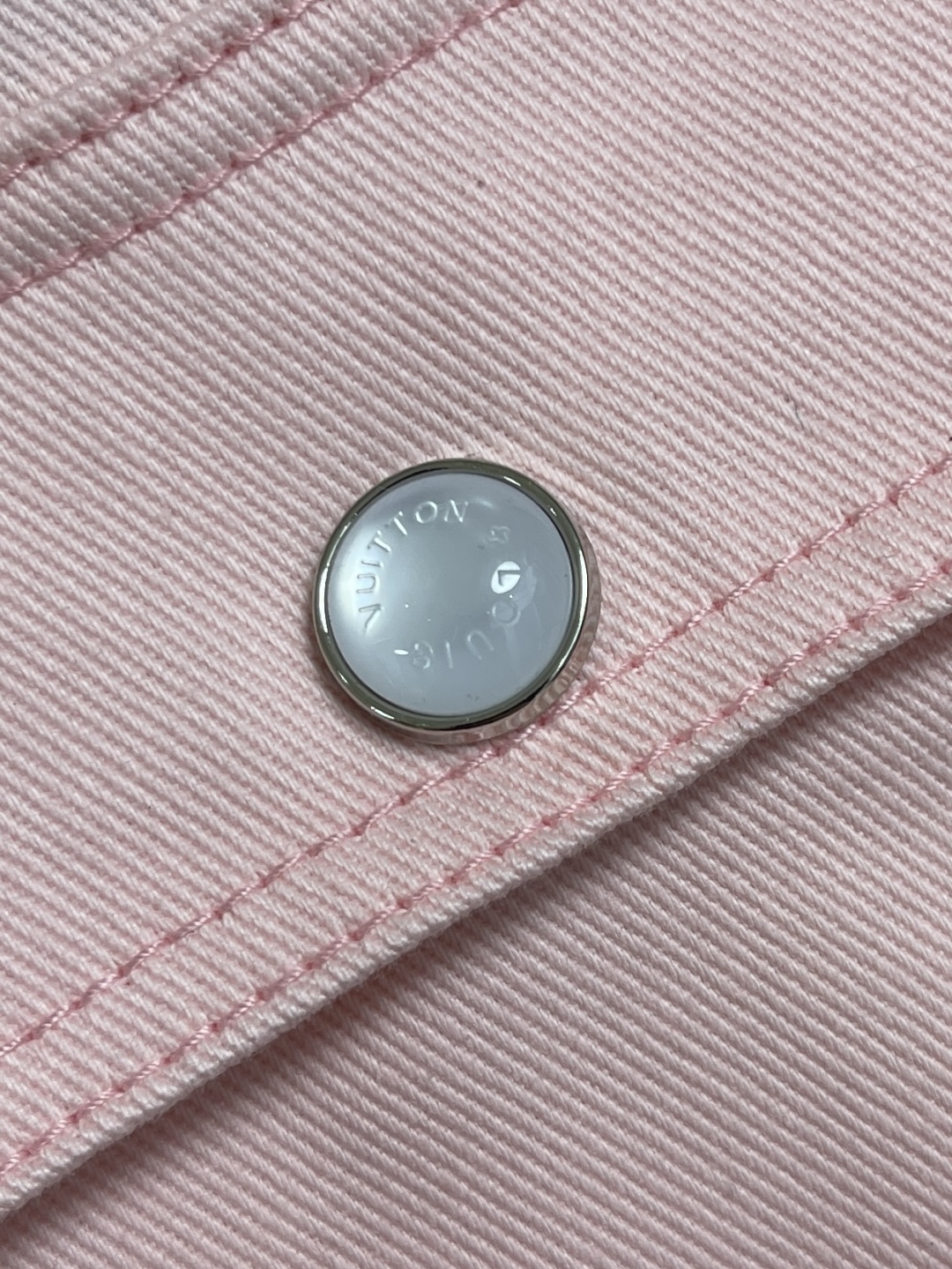 Fashionable pink denim jacket