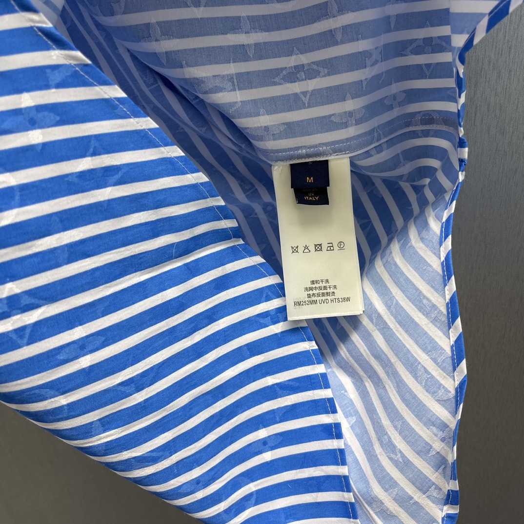 LU Patchwork Striped Shirt