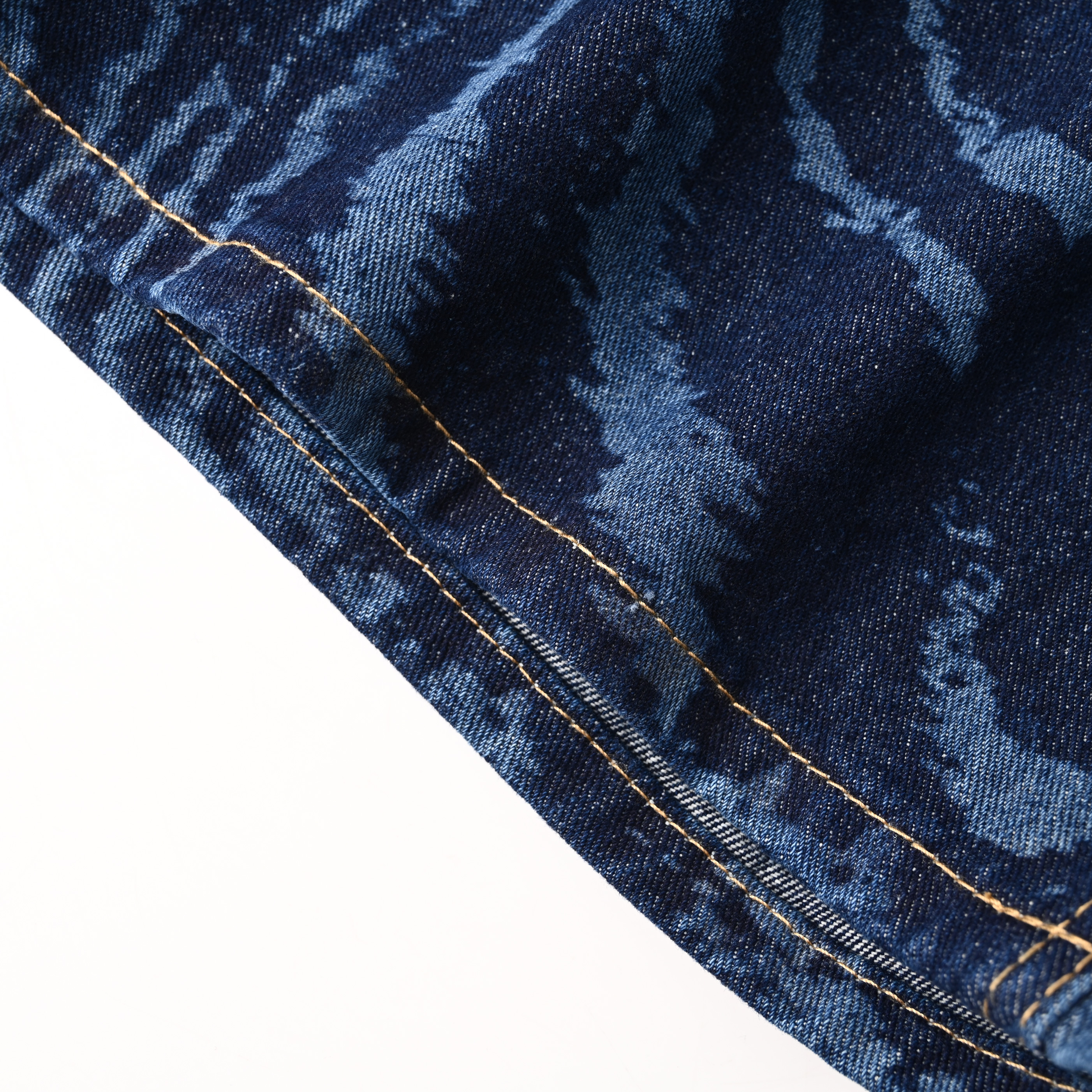 Lambo-Inspired Laser-Patterned Denim Shorts