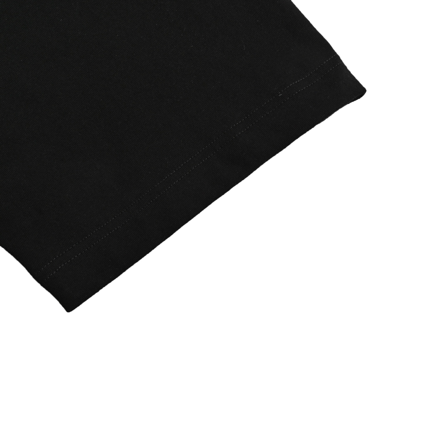 Back embroidered subtle pattern T-shirt