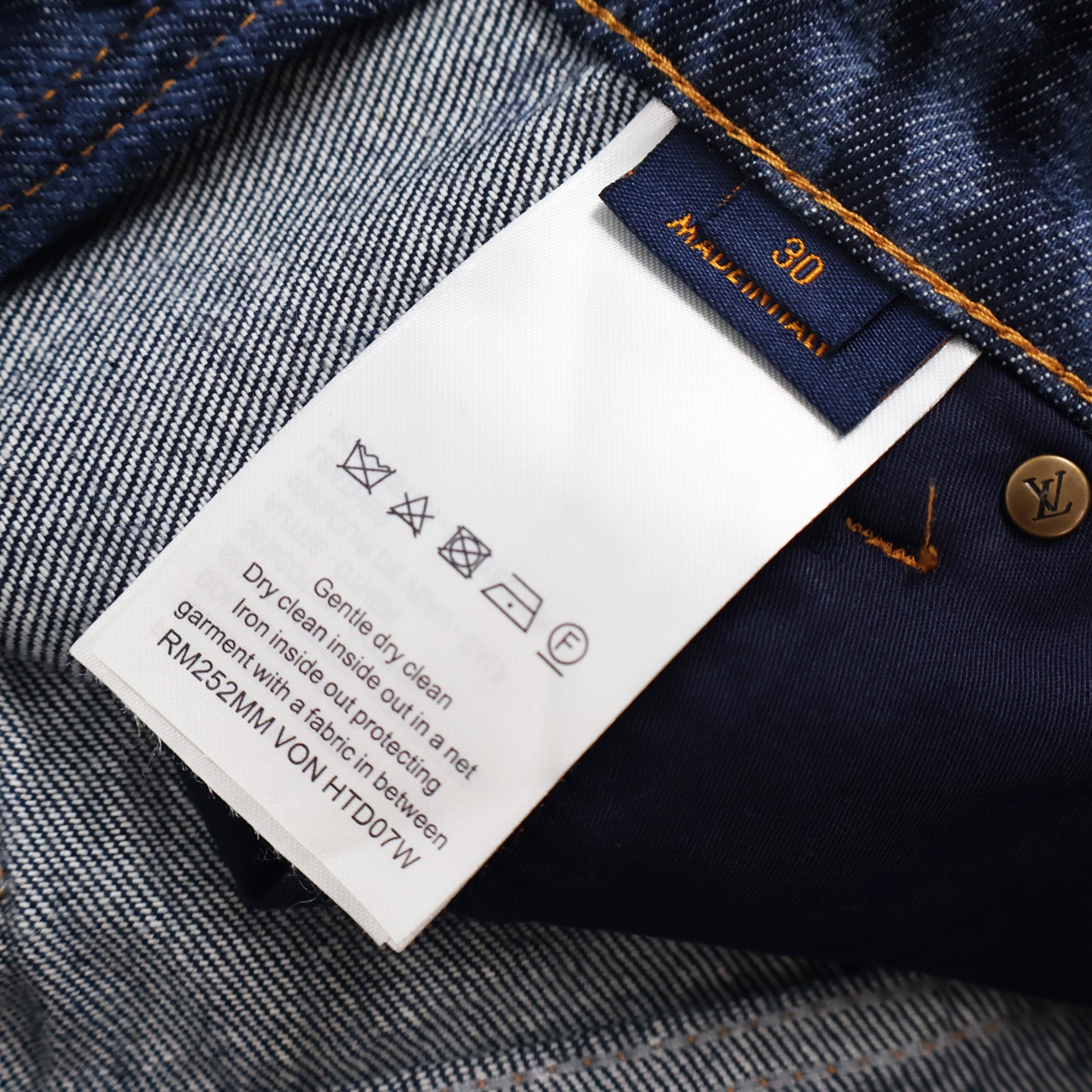 Men's Pixelated Tree Print Denim Jeans