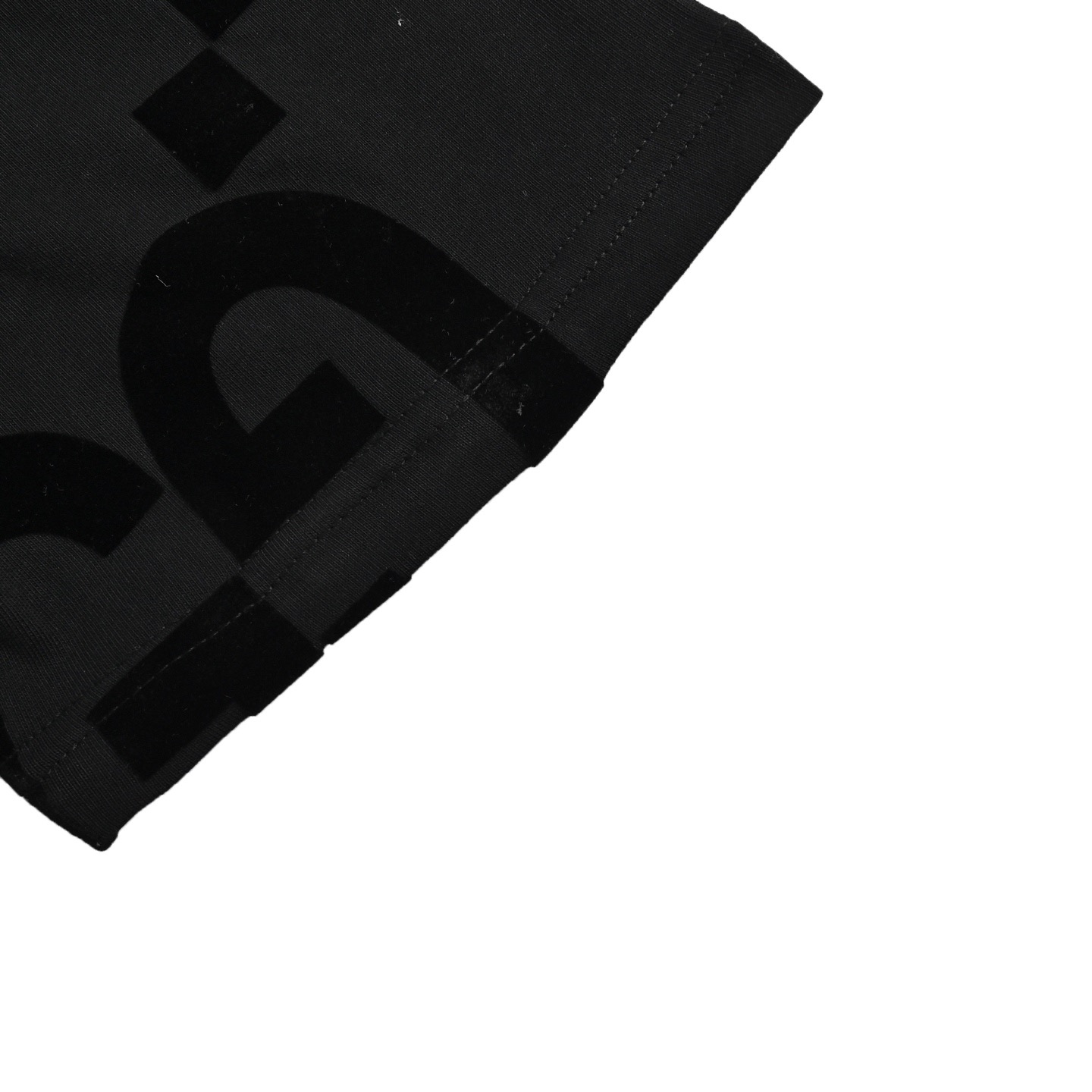 25SS Double G Flocked T-Shirt