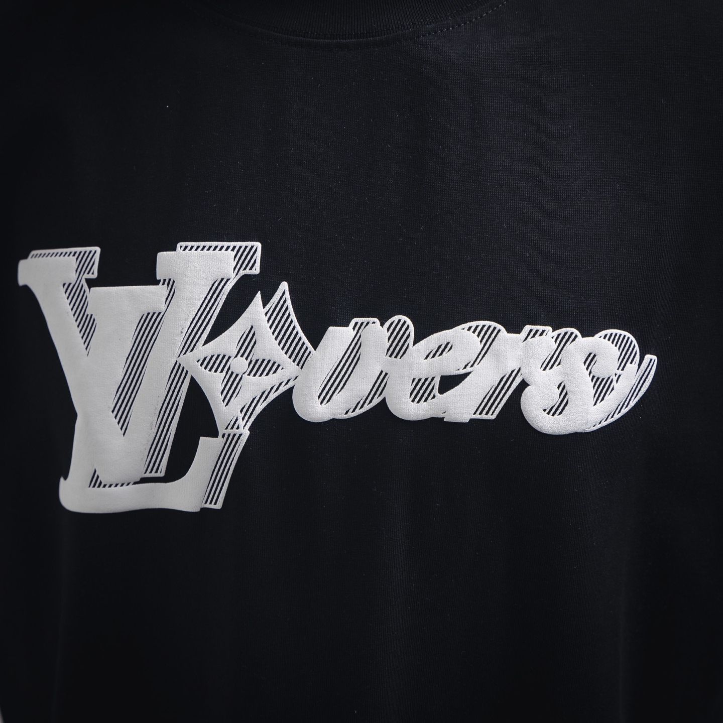 25SS Overlapping Letter Print Short Sleeve T-Shirt