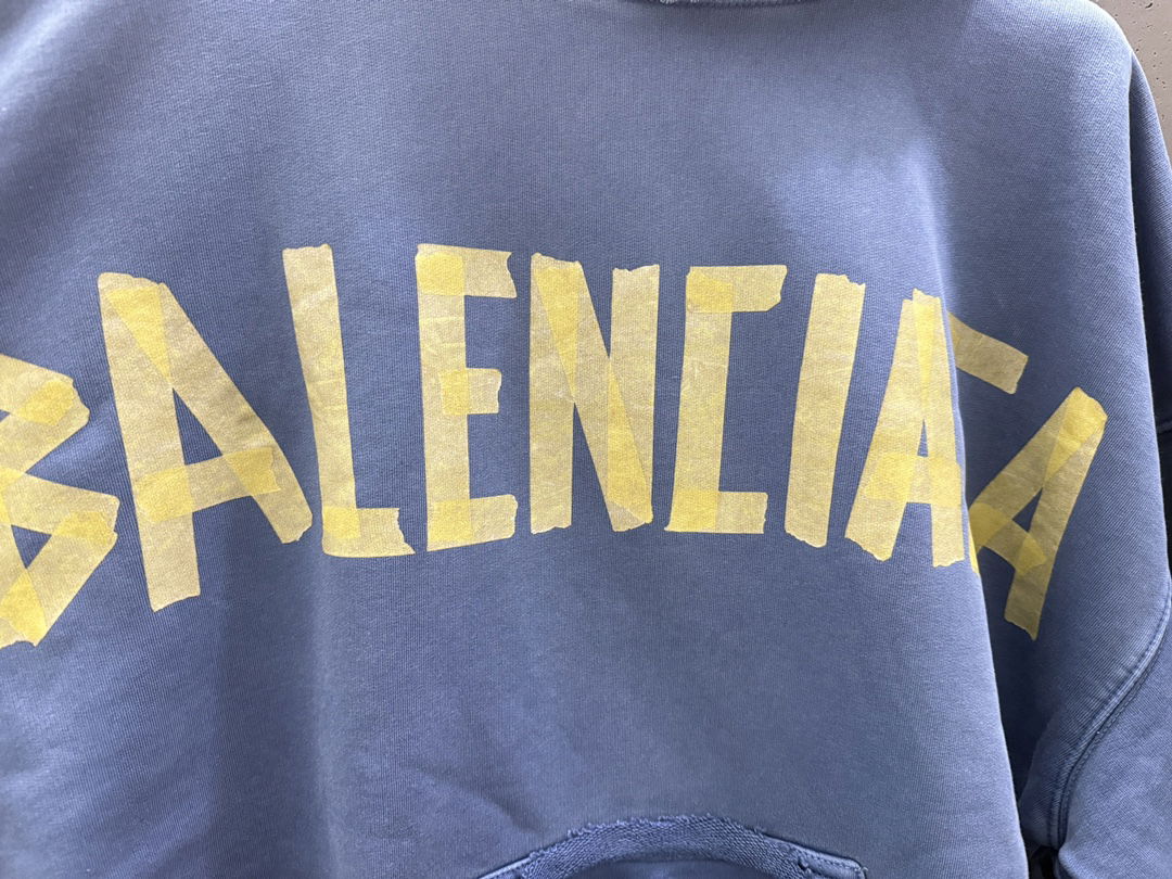 Tape Hoodie Sweatshirt