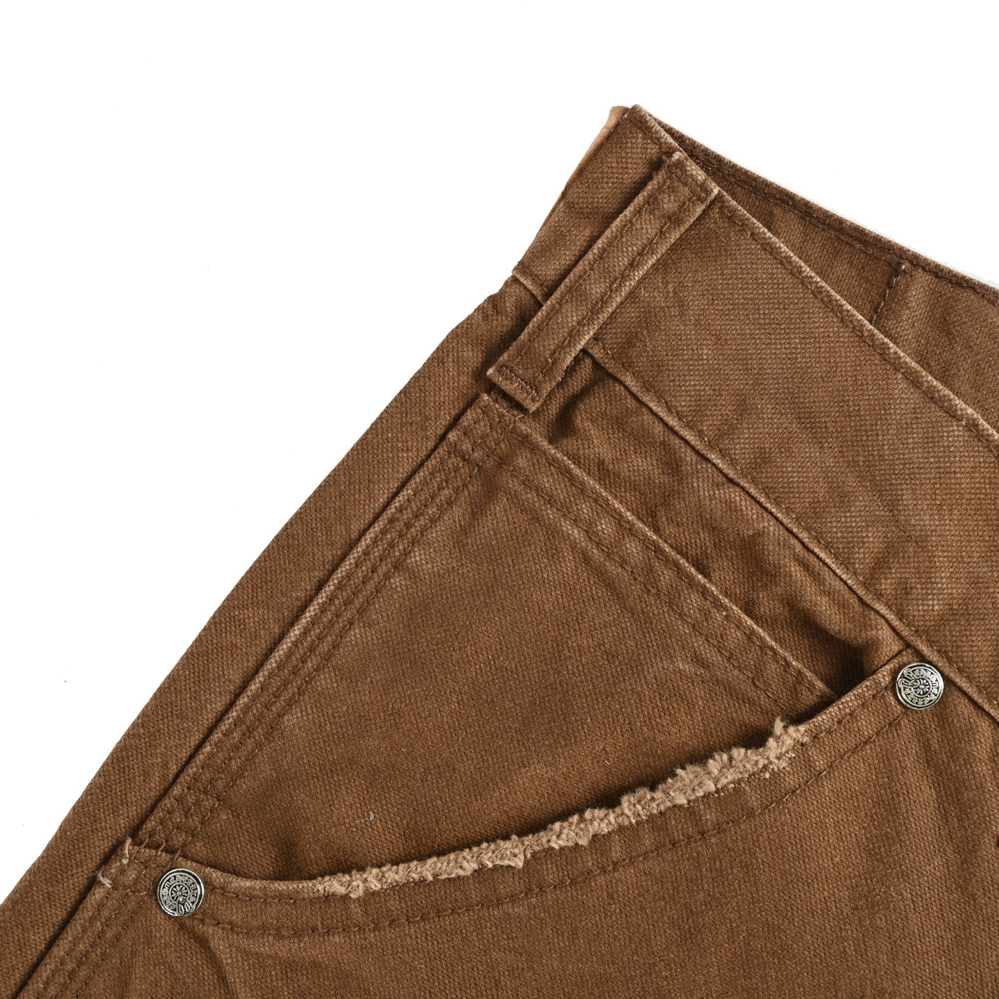 Leather label cross cargo jeans