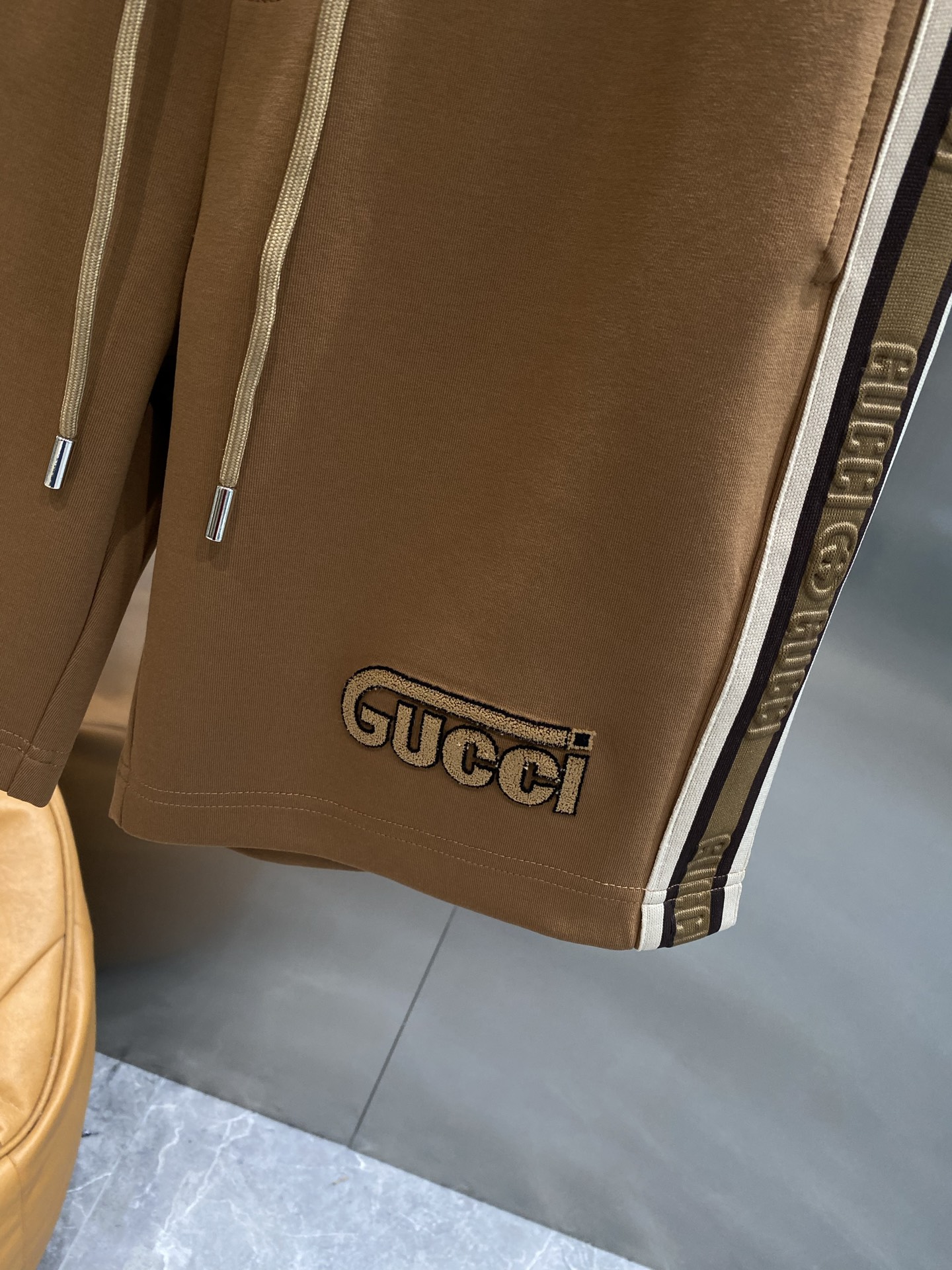 Black Side Printed Shorts