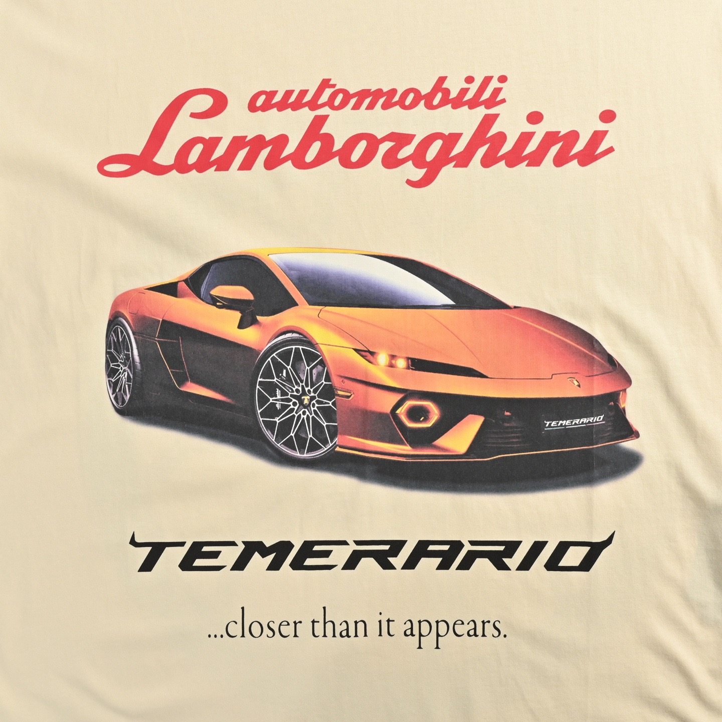 25SS Lamborghini Printed T-Shirt
