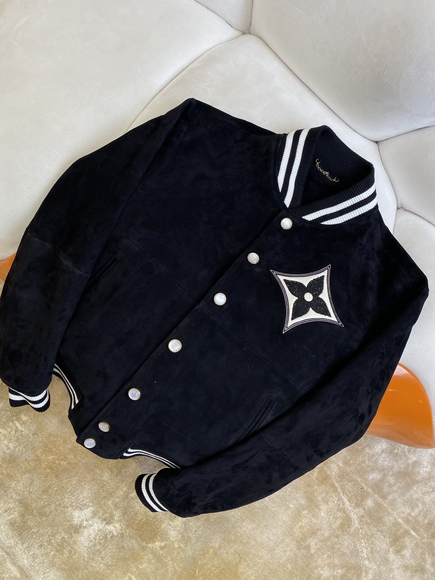 Rhinestone Suede Jacket