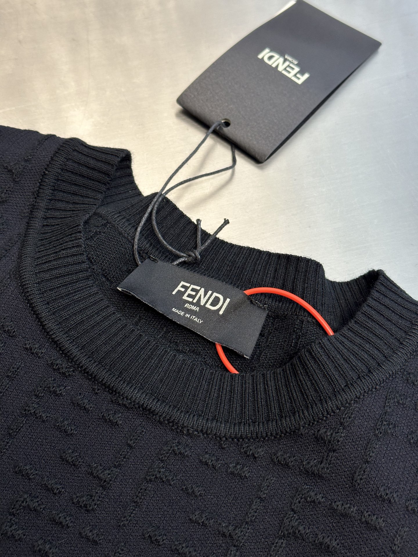 All-over FF Jacquard Knit Sweater