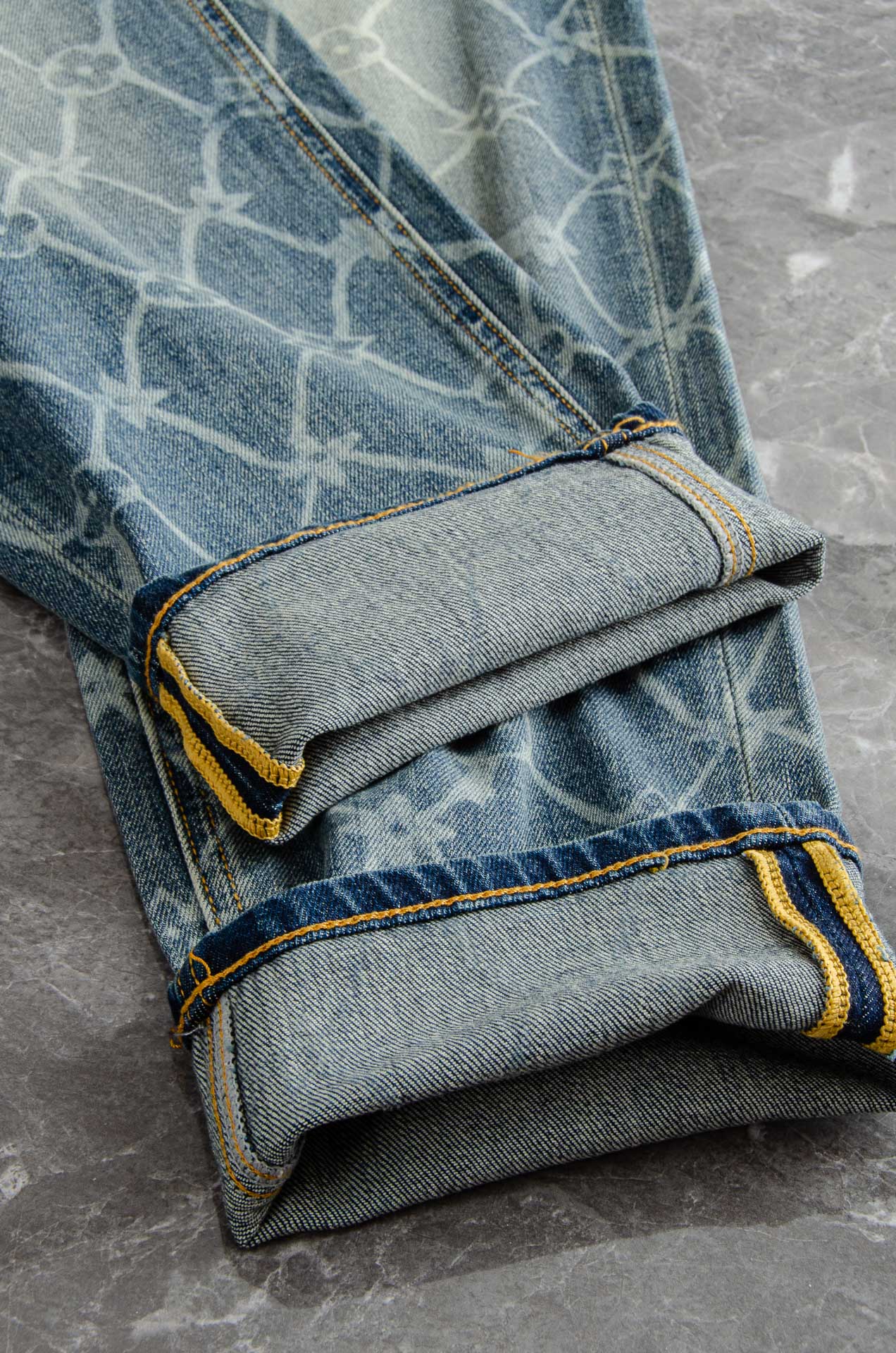 Men's Fashion Straight-Leg Denim Jeans