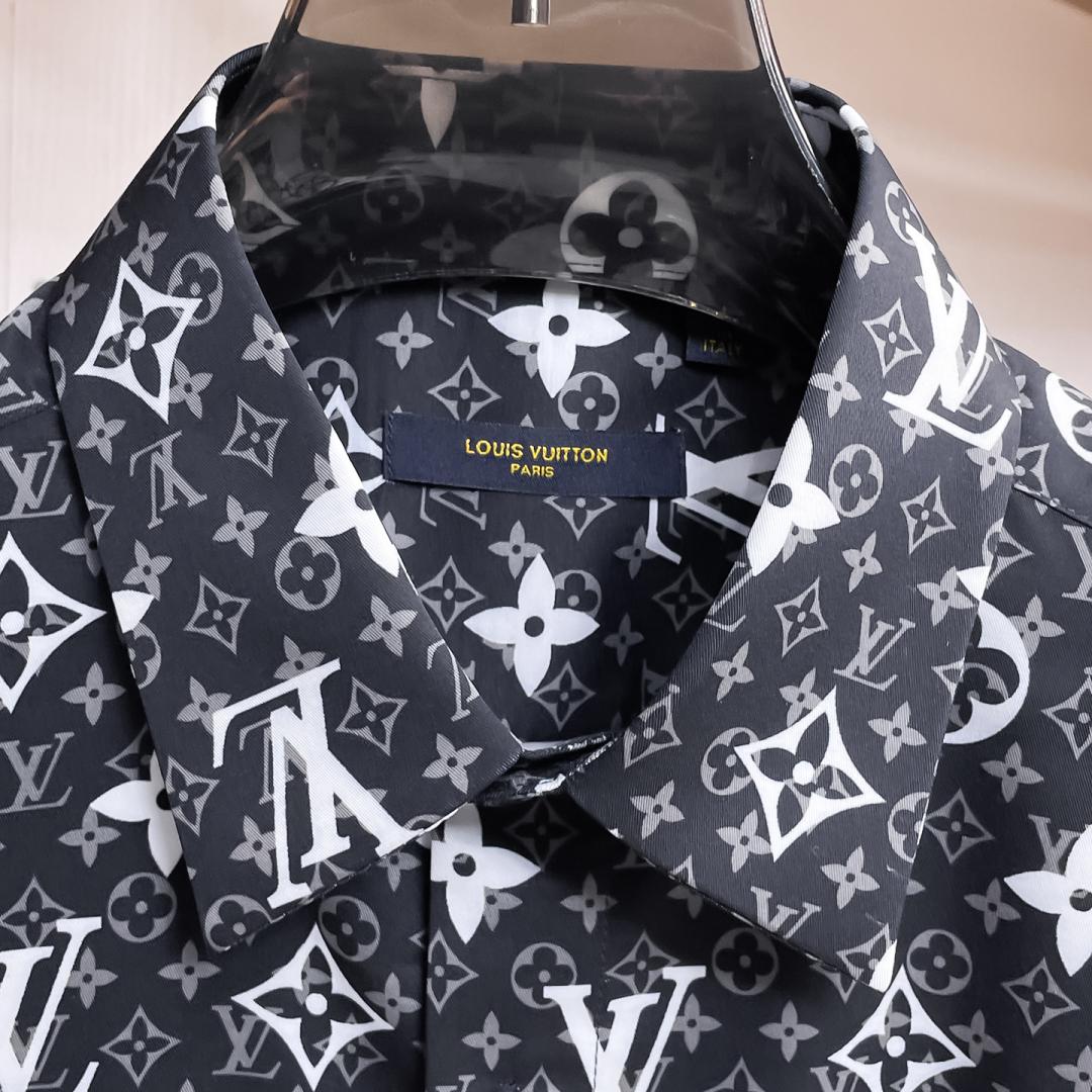 New Men-s Full Print Jacquard Shirt