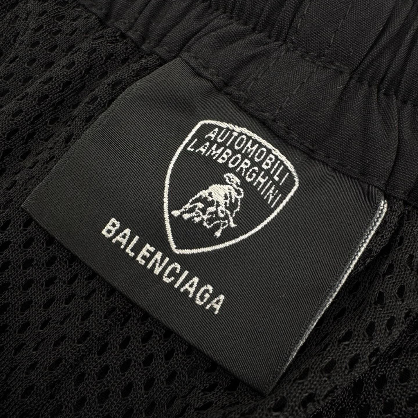 Black embroidered trousers