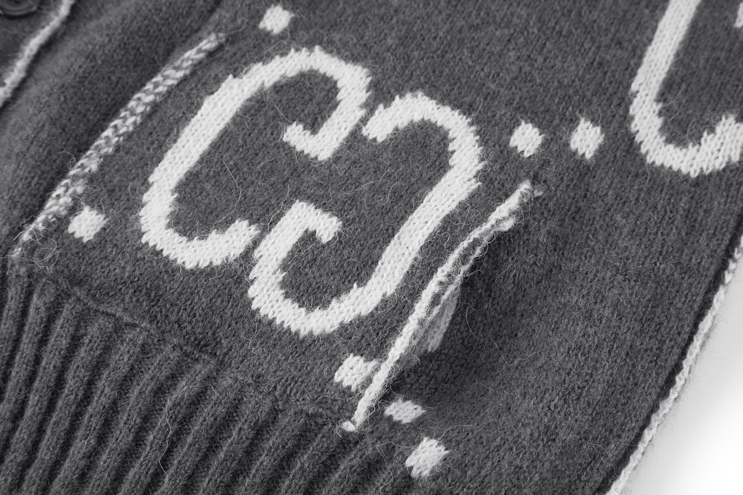 Reversible Mohair Cardigan Sweater