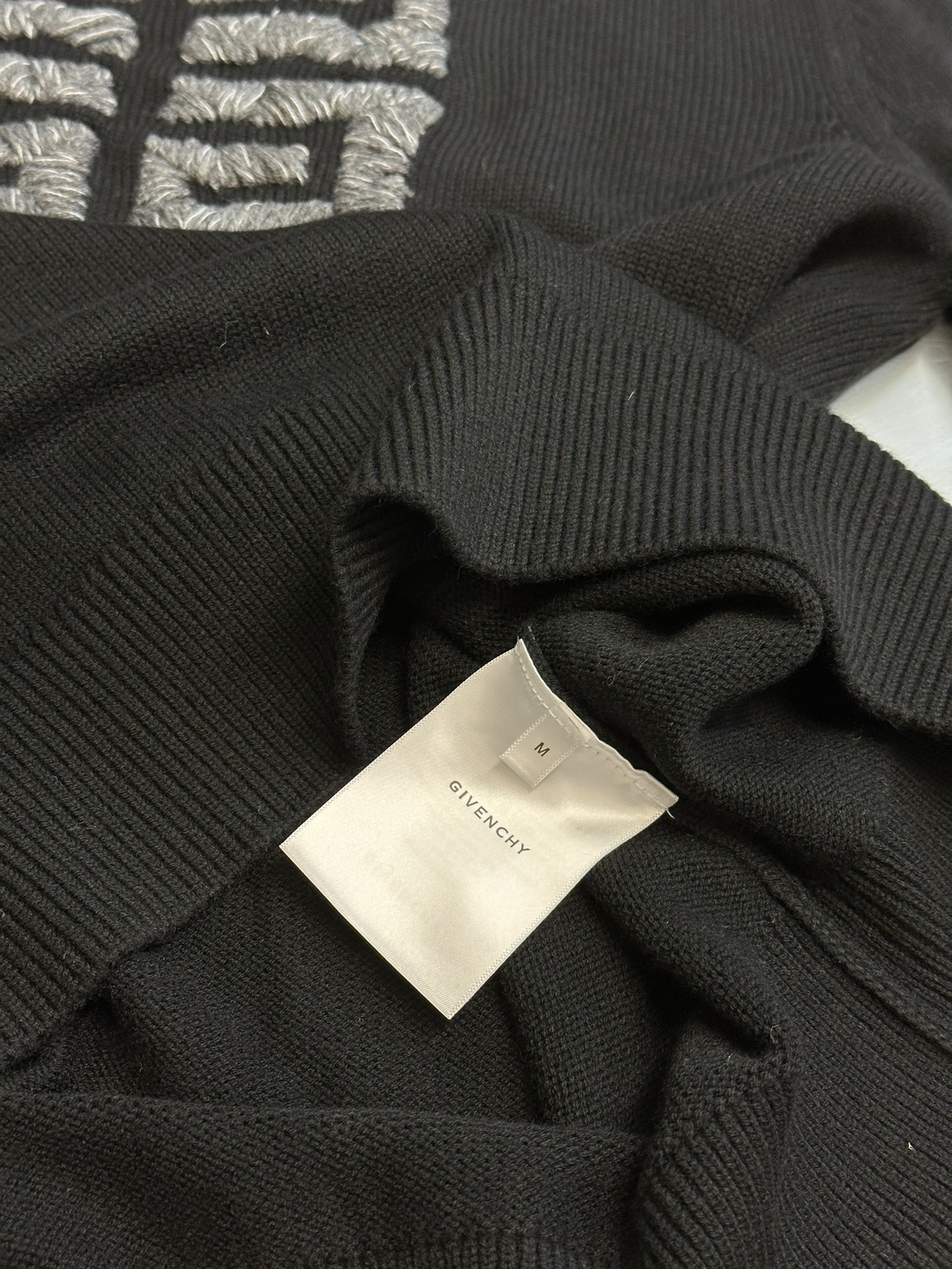 Blue Bow-Embellished Sweater