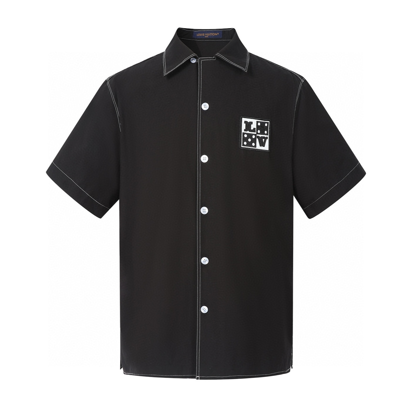 Letter embroidered shirt