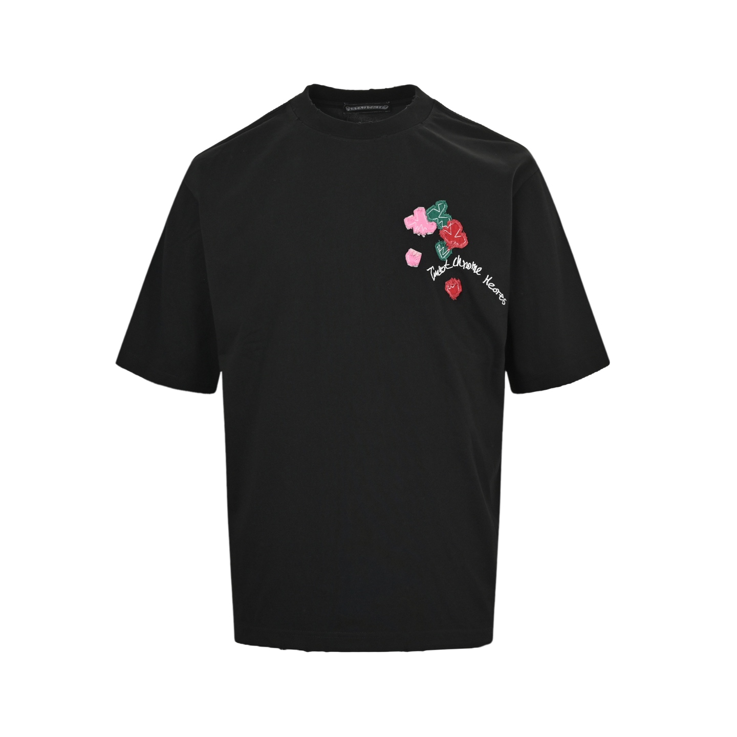 Valentine's Day patch embroidered graffiti T-shirt