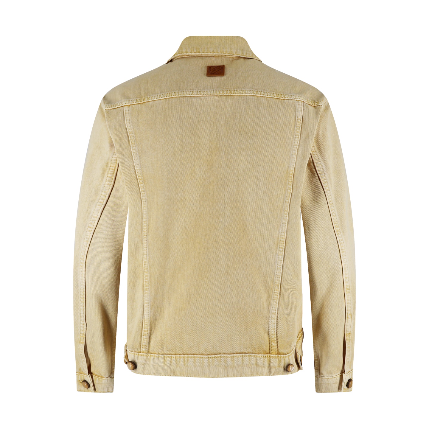 Denim jacket with embossed pockets