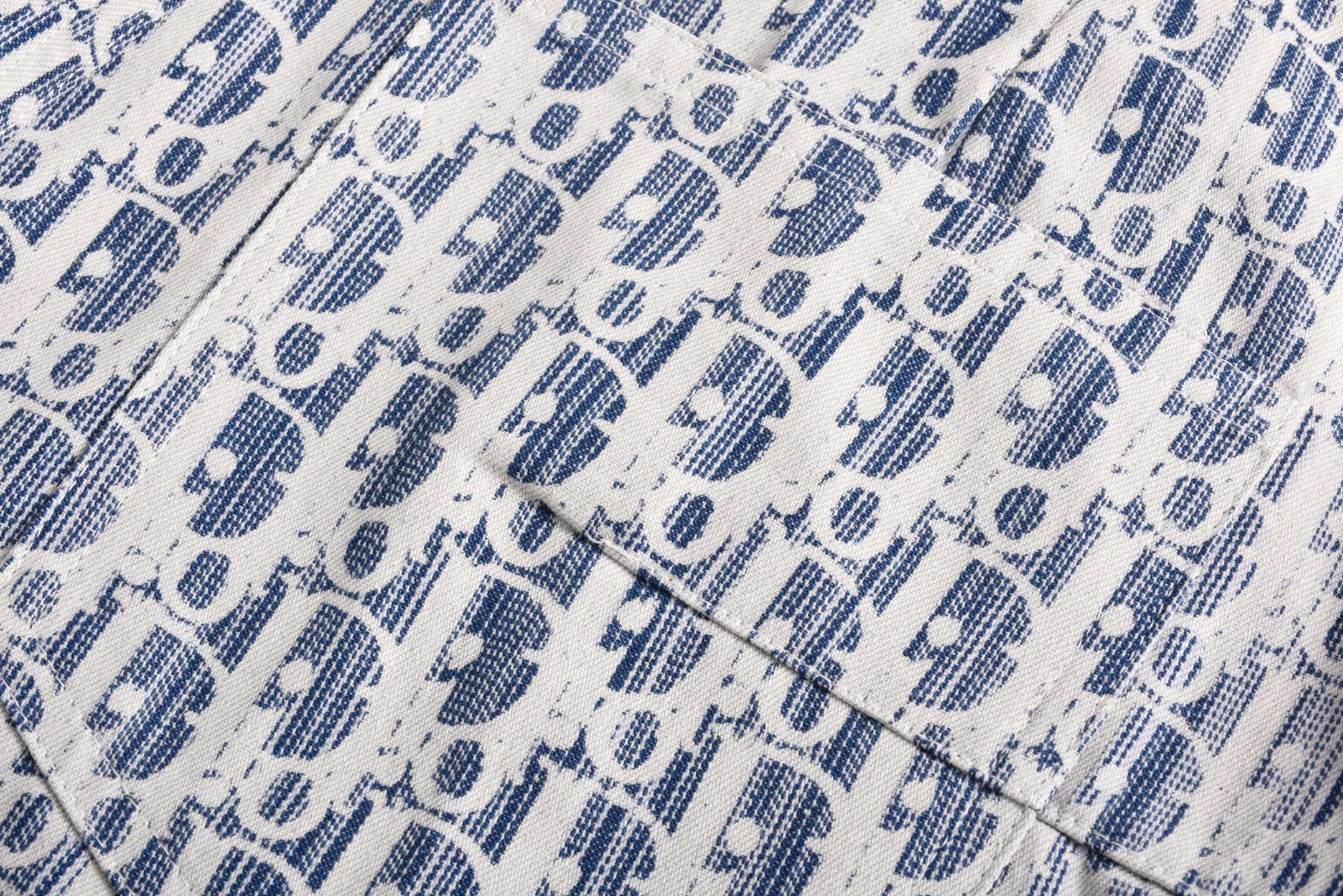 All-over Jacquard Denim Shorts