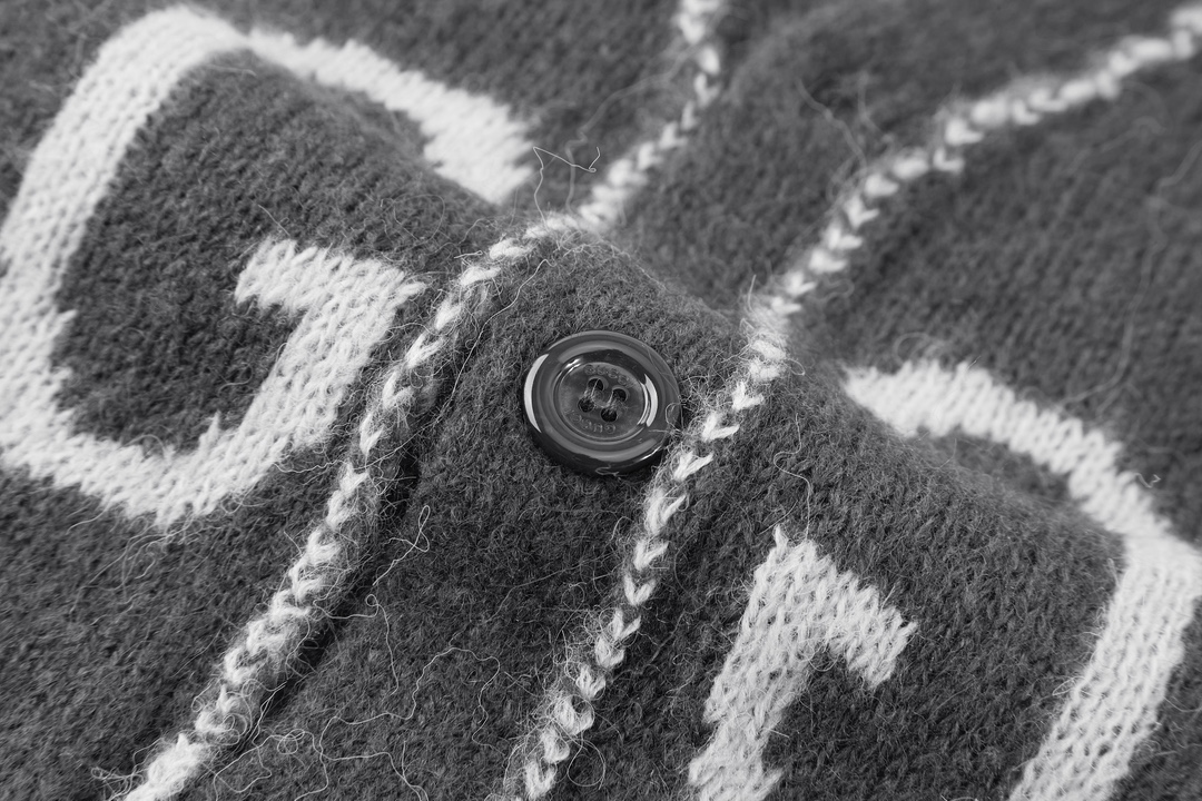 Reversible Mohair Cardigan Sweater