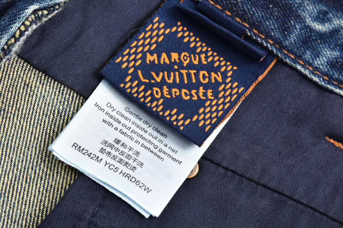 24FW Turquoise Utility Denim Pants