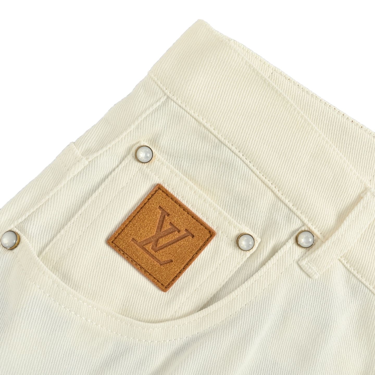 25SS pocket embroidered denim trousers