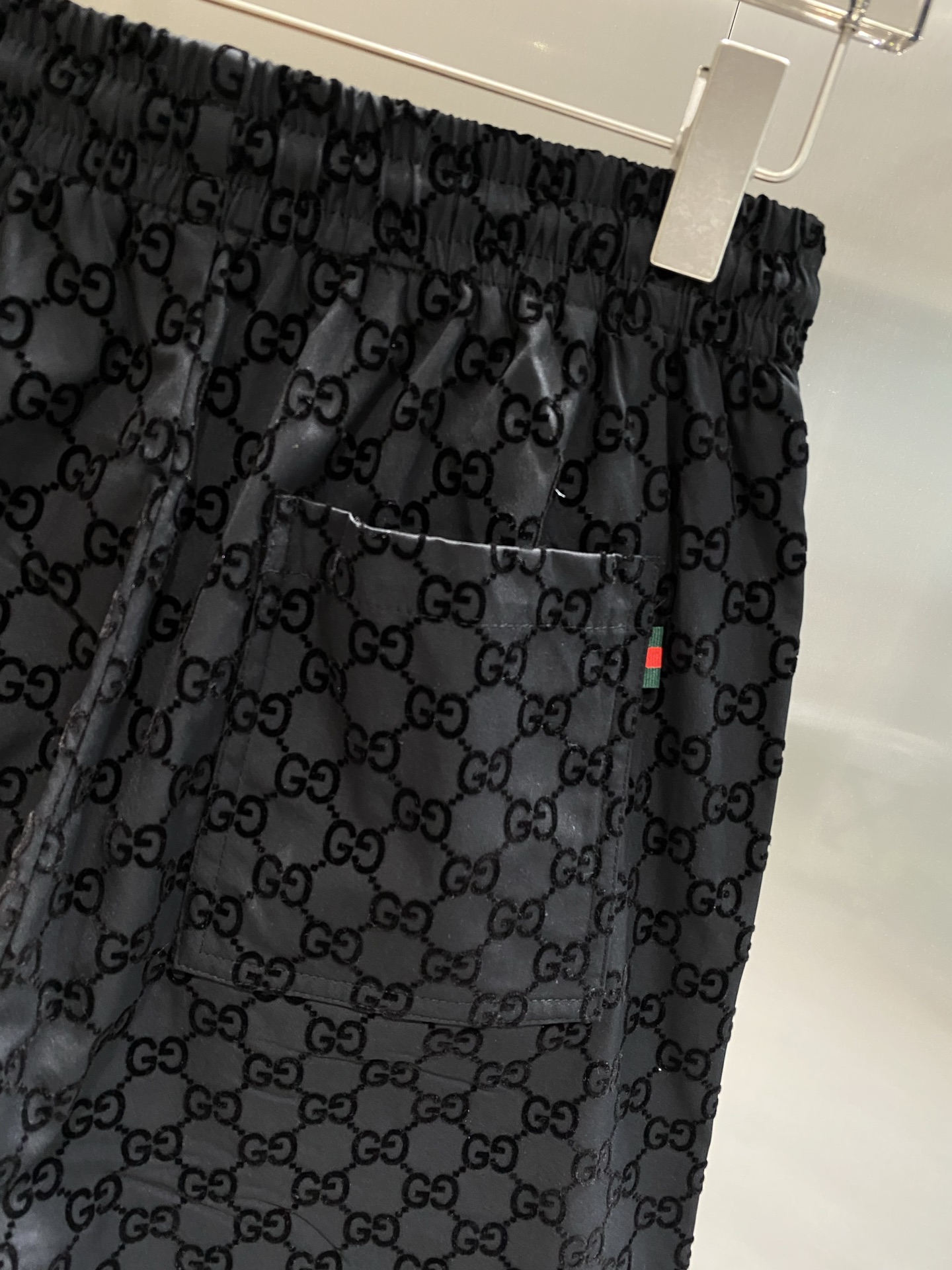 Black Classic Double G Shorts