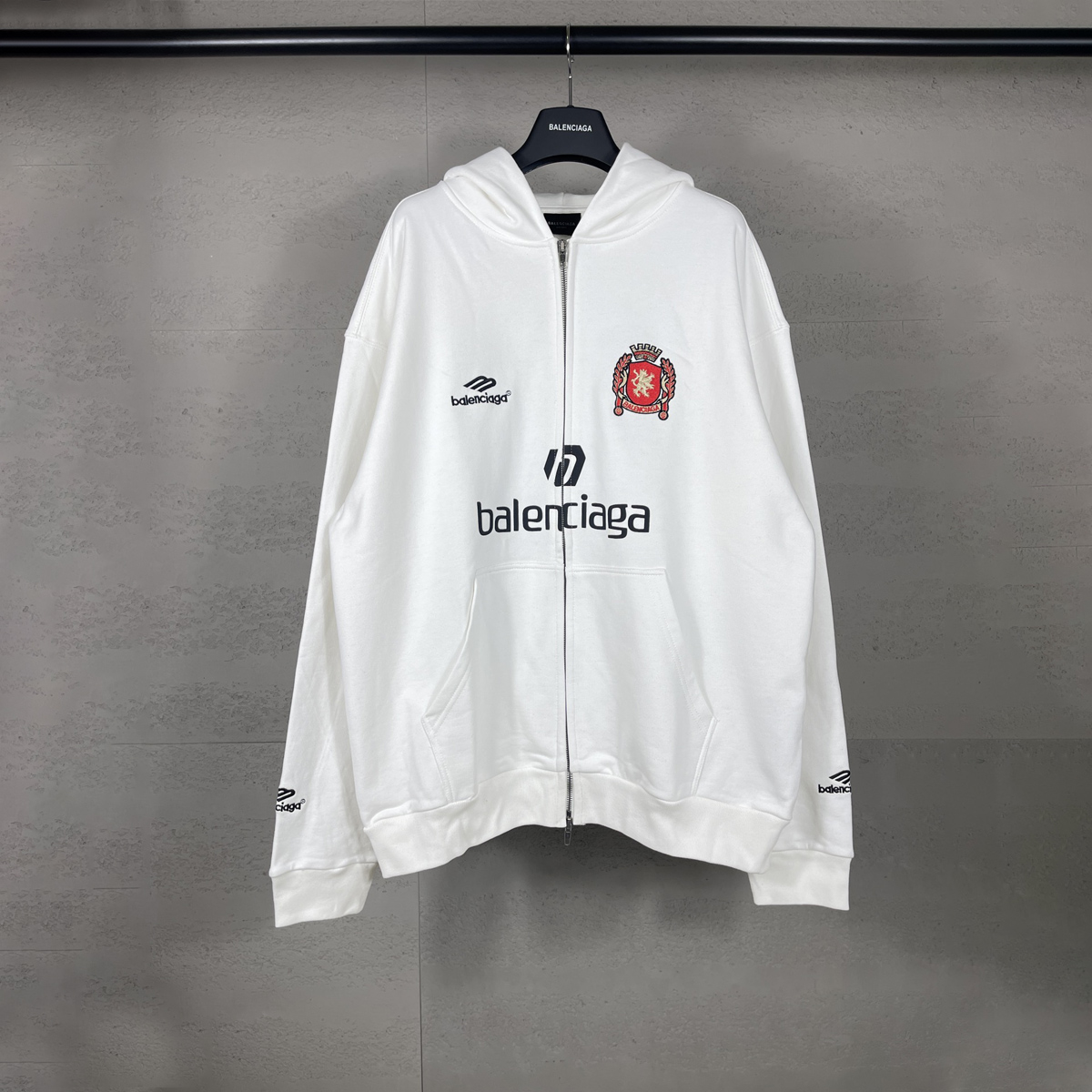 Manchester United embroidered zip-up hoodie