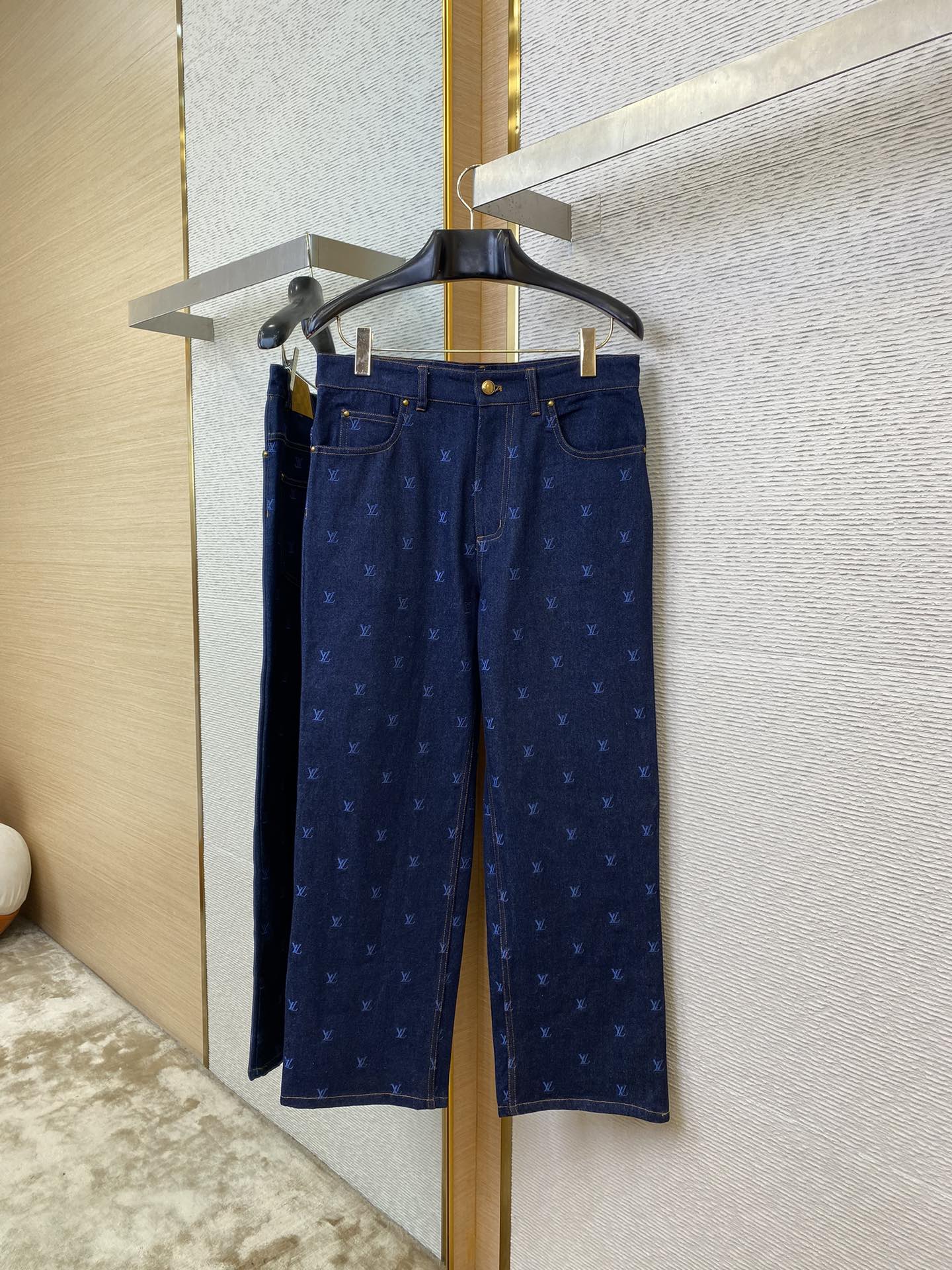 Logo Embroidered Jeans