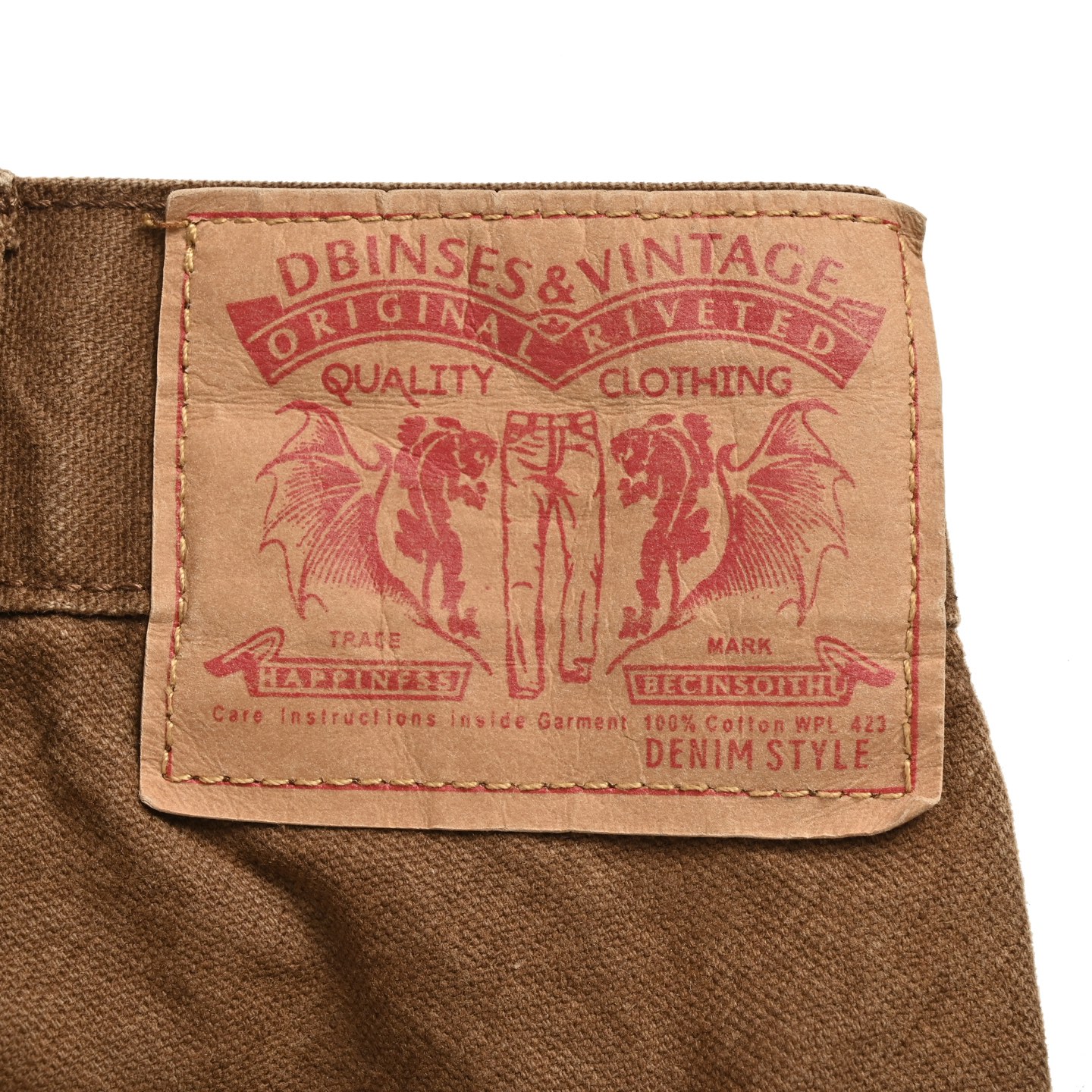 Leather label cross cargo jeans