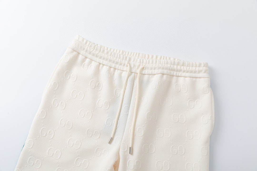 Double G Embroidery Side Stripe Shorts