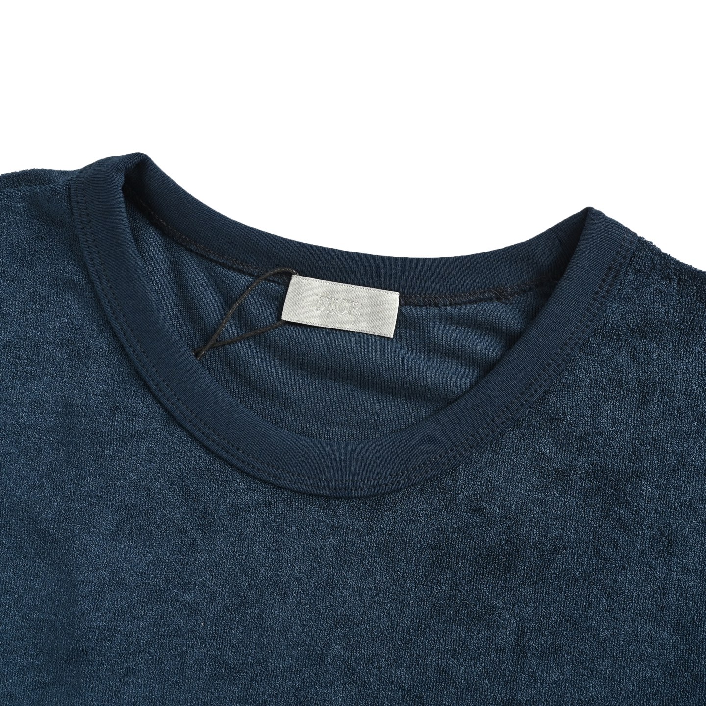 Embroidered Terry Fabric T-Shirt