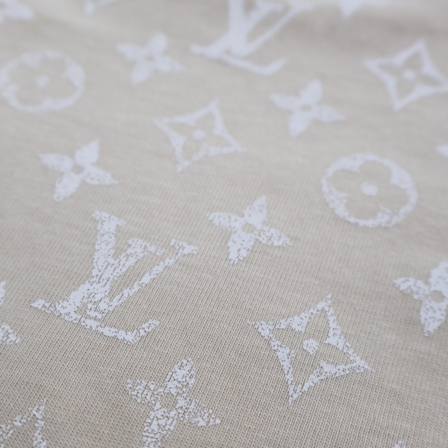 Full-print gradient short sleeves (apricot)