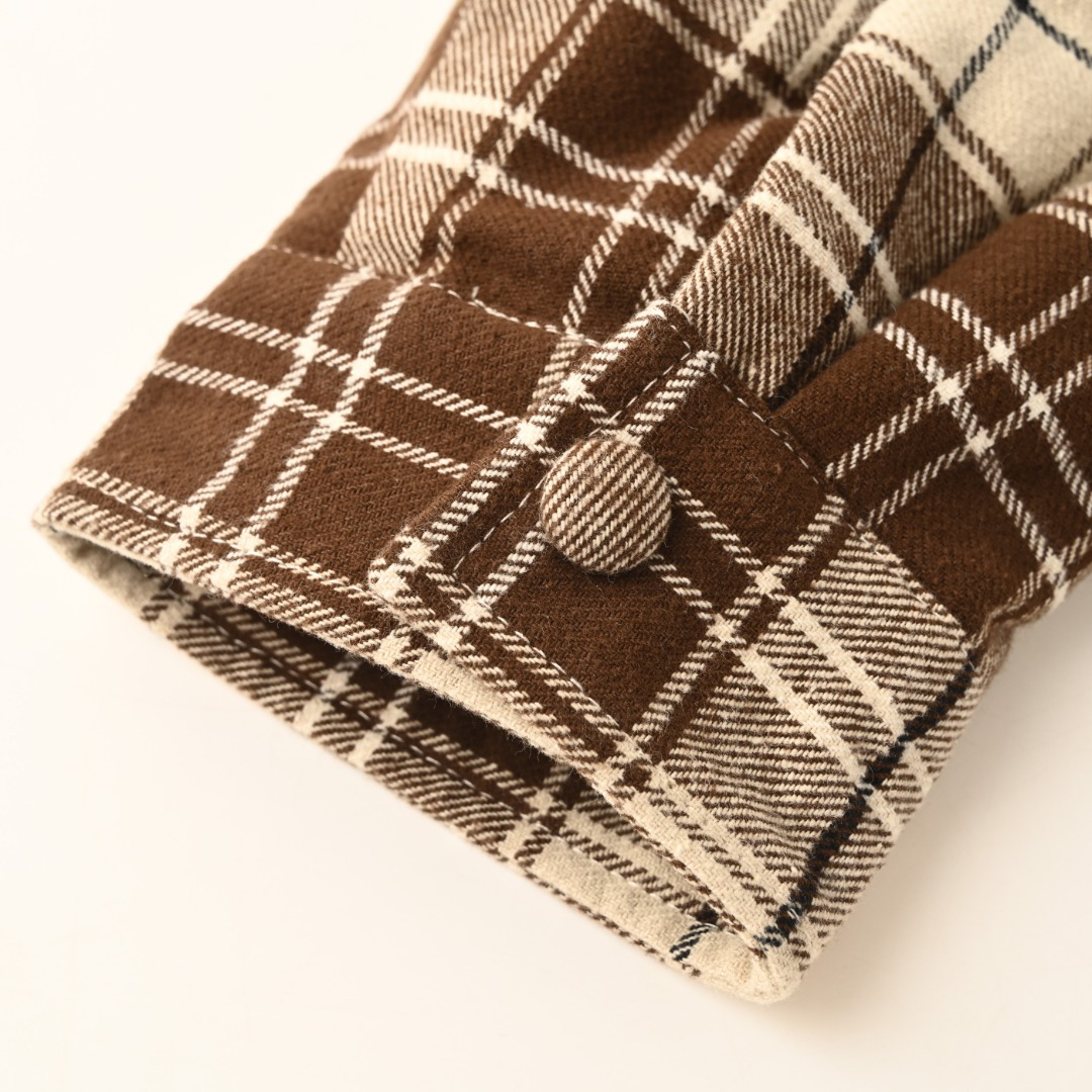 MiuMiu check appliqué down jacket