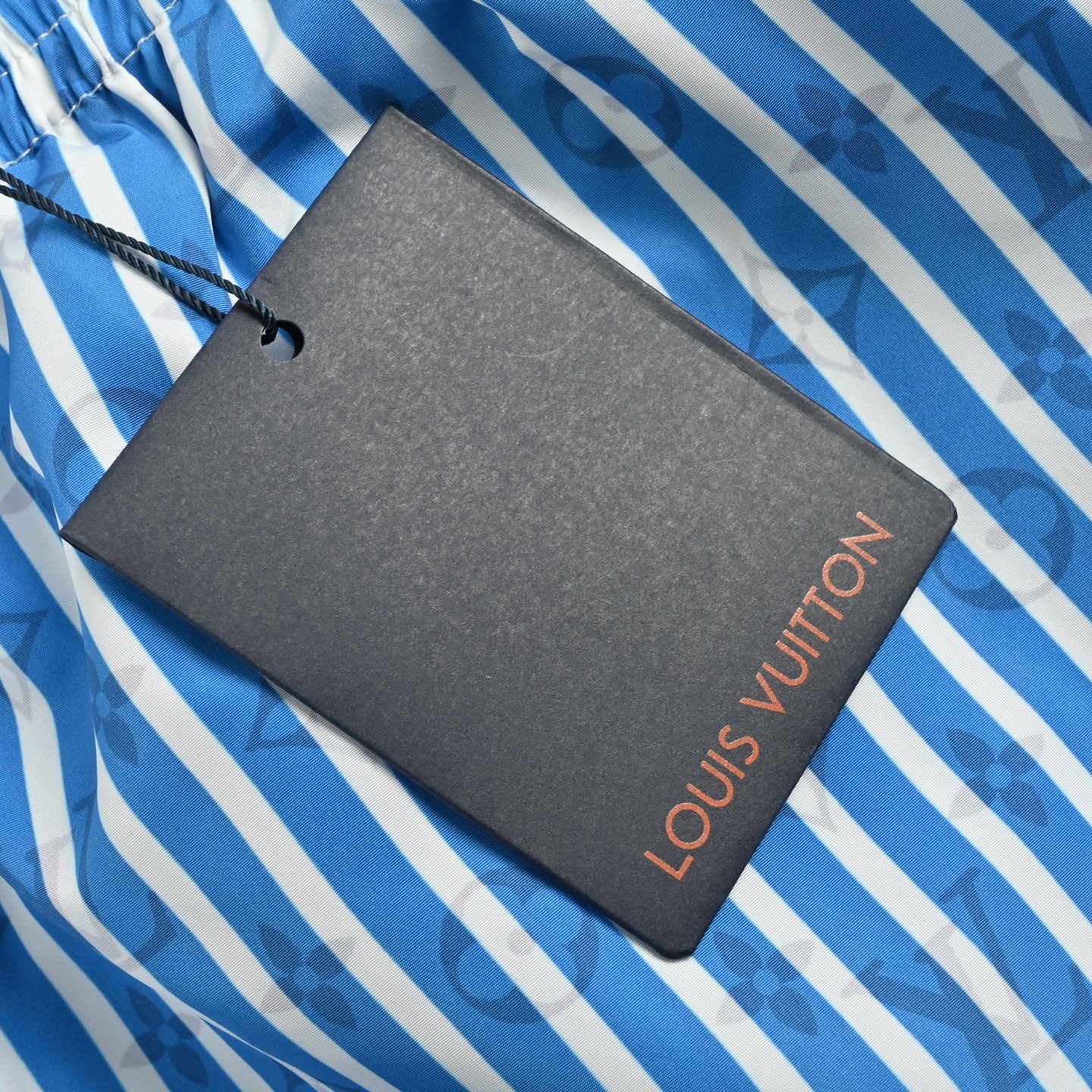 25SS Jacquard Monogram Blue Striped Shorts