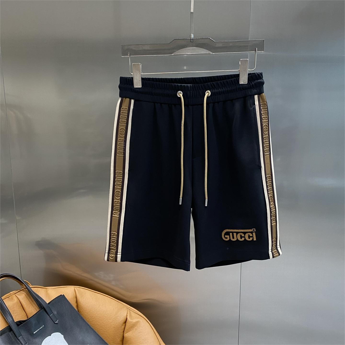 Black Side Printed Shorts