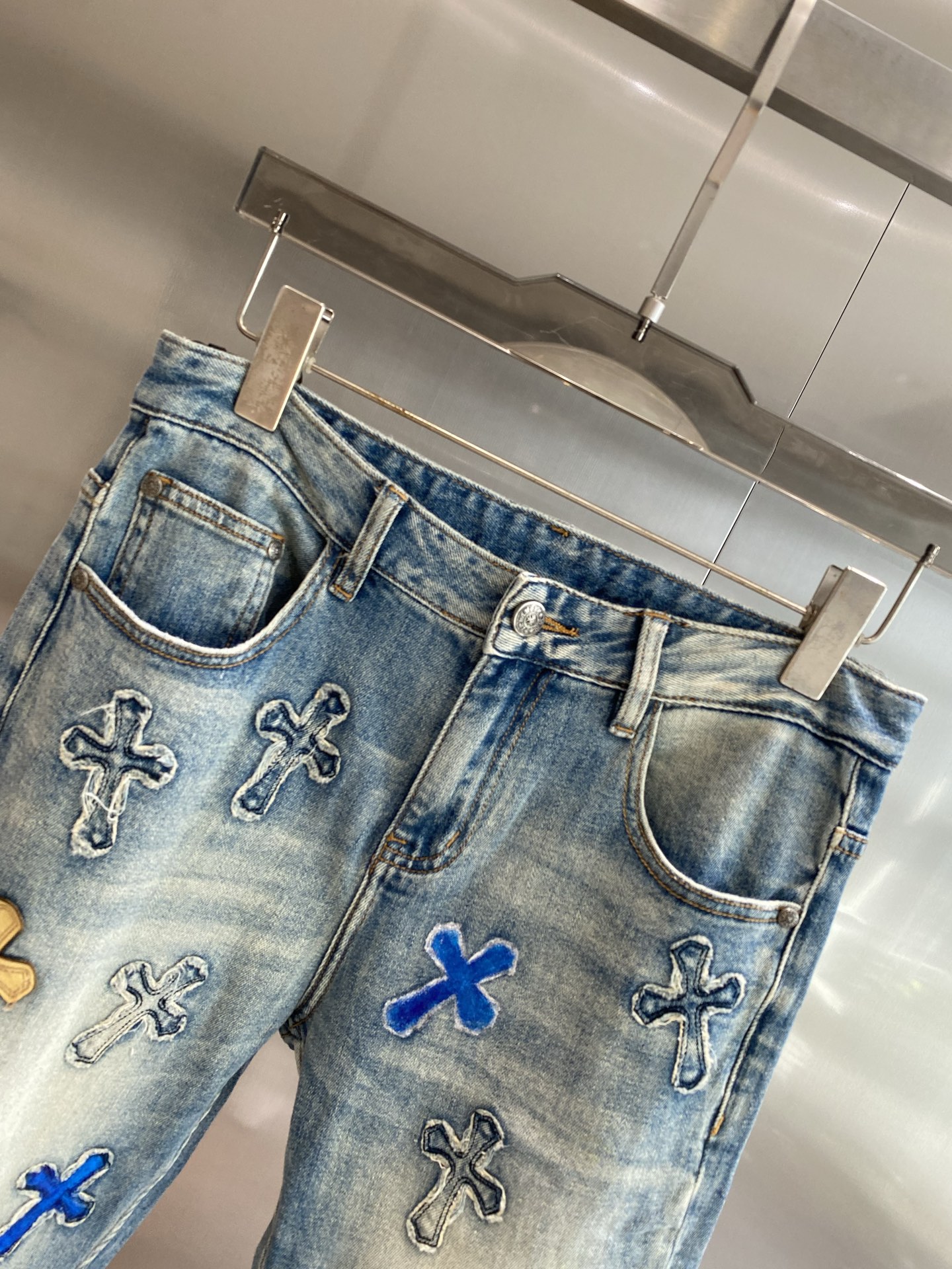 Washed Durable Denim Jeans