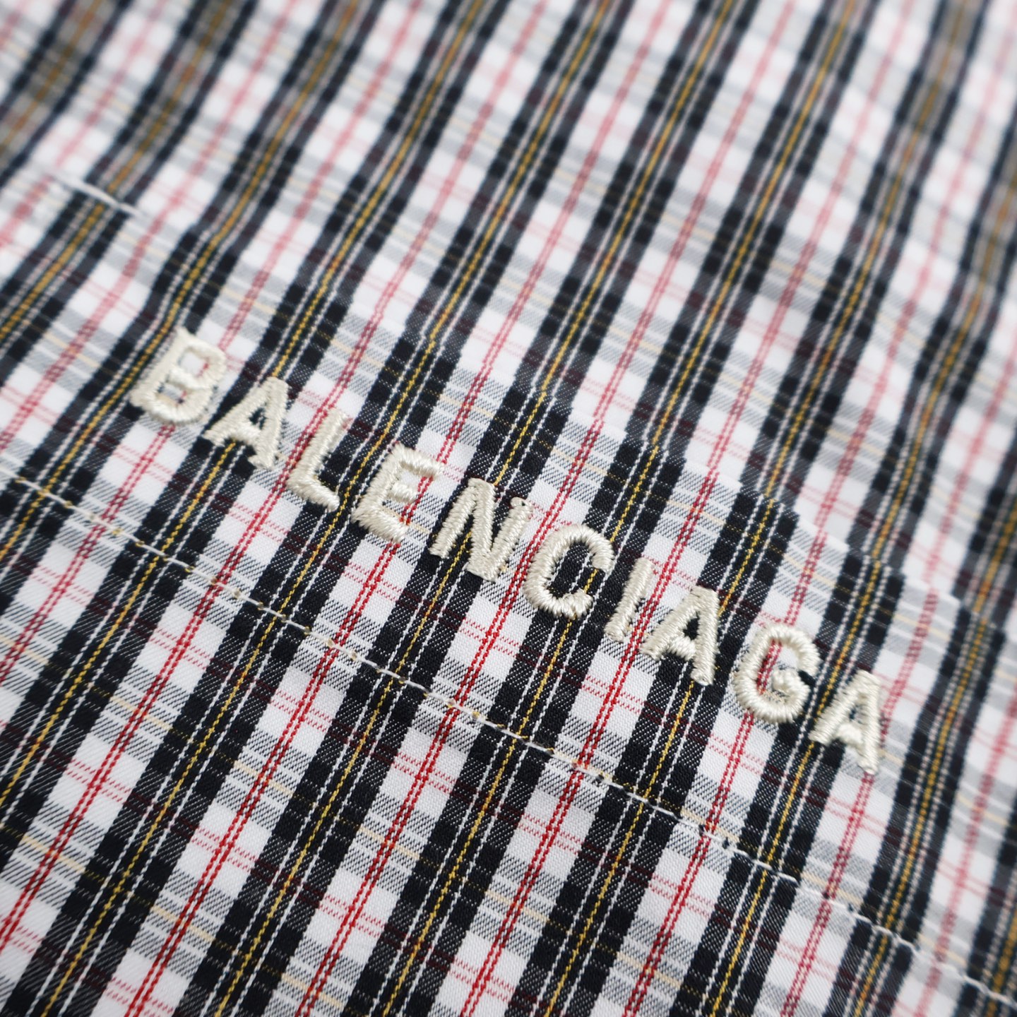 Paneled Check Hooded Jacket