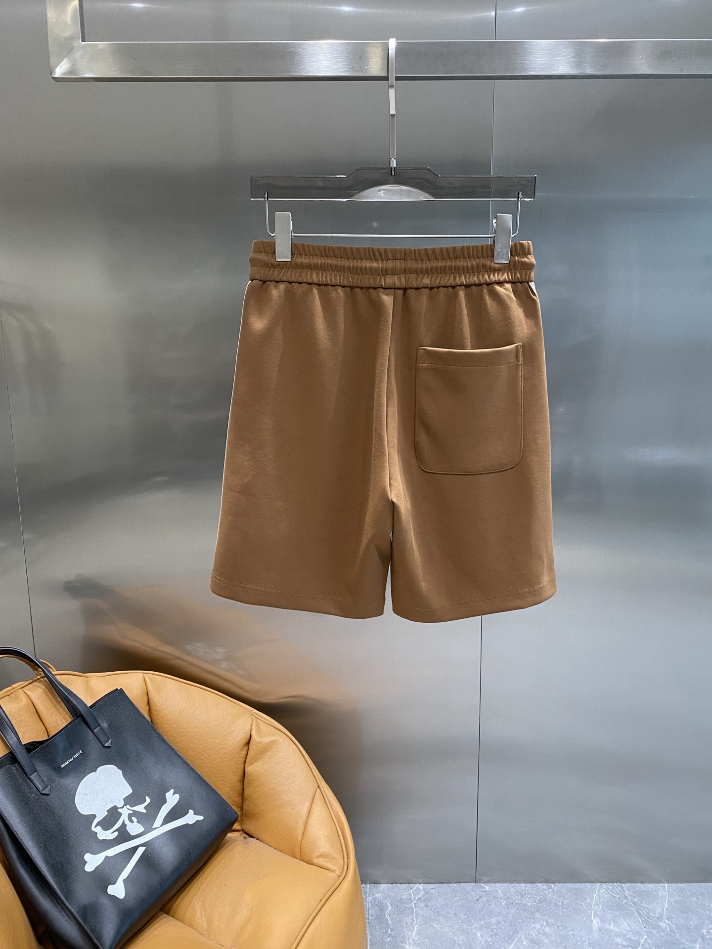 Black Side Printed Shorts