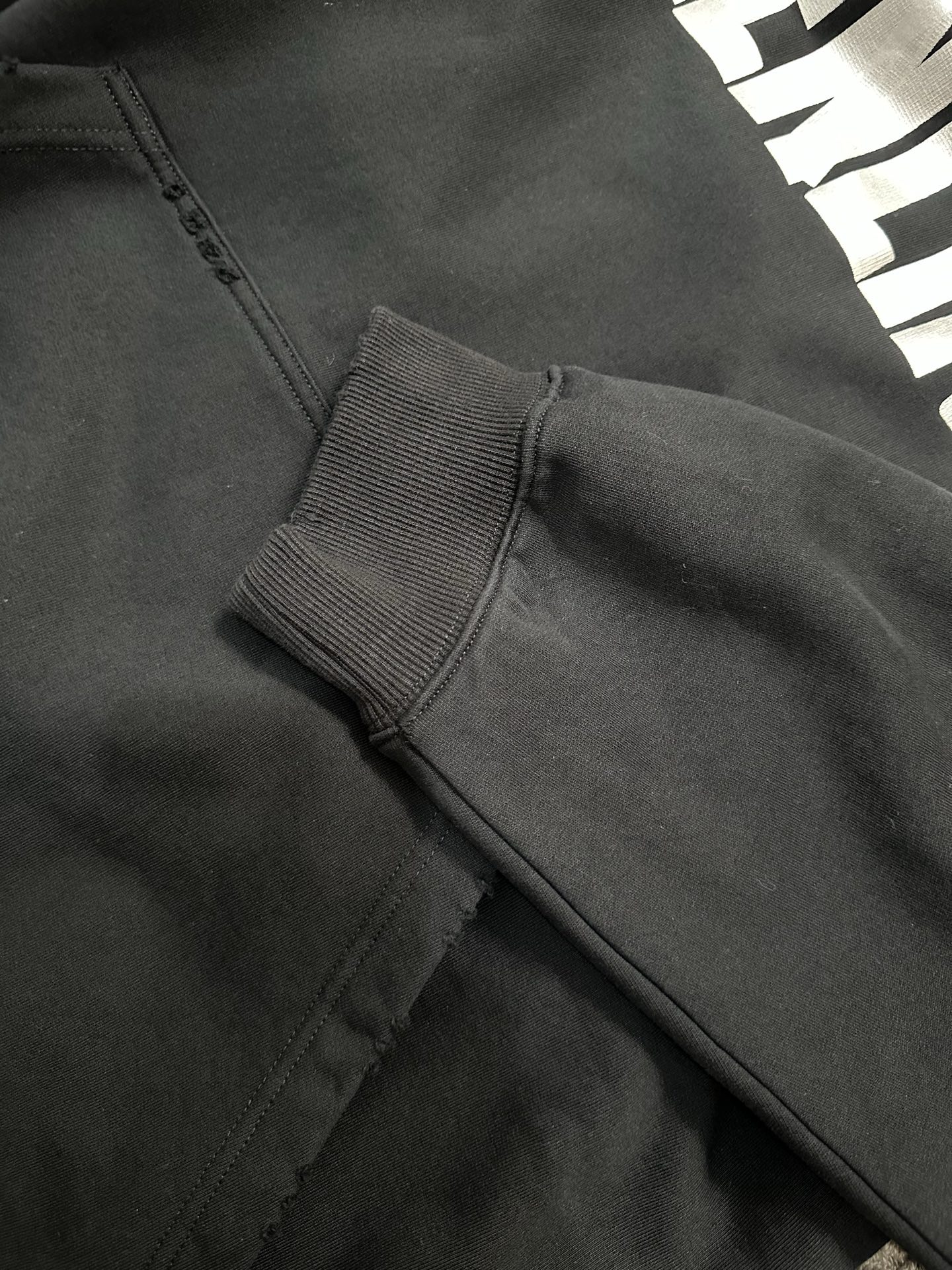 Masking Tape and Silver Tape Patchwork Hoodie