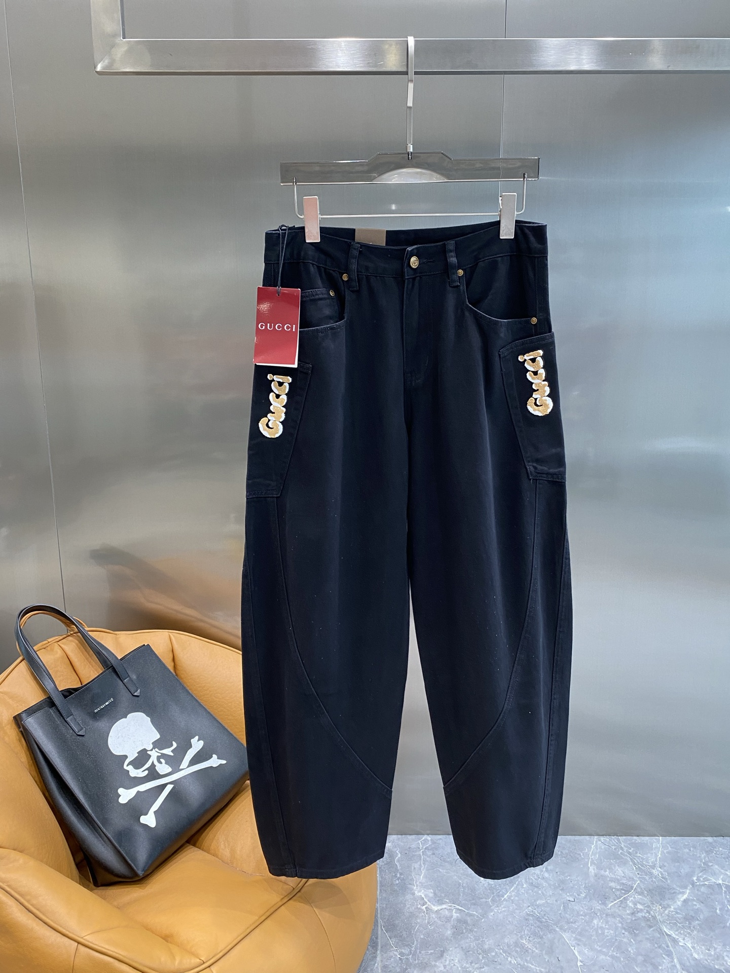 GG Black Denim Jeans