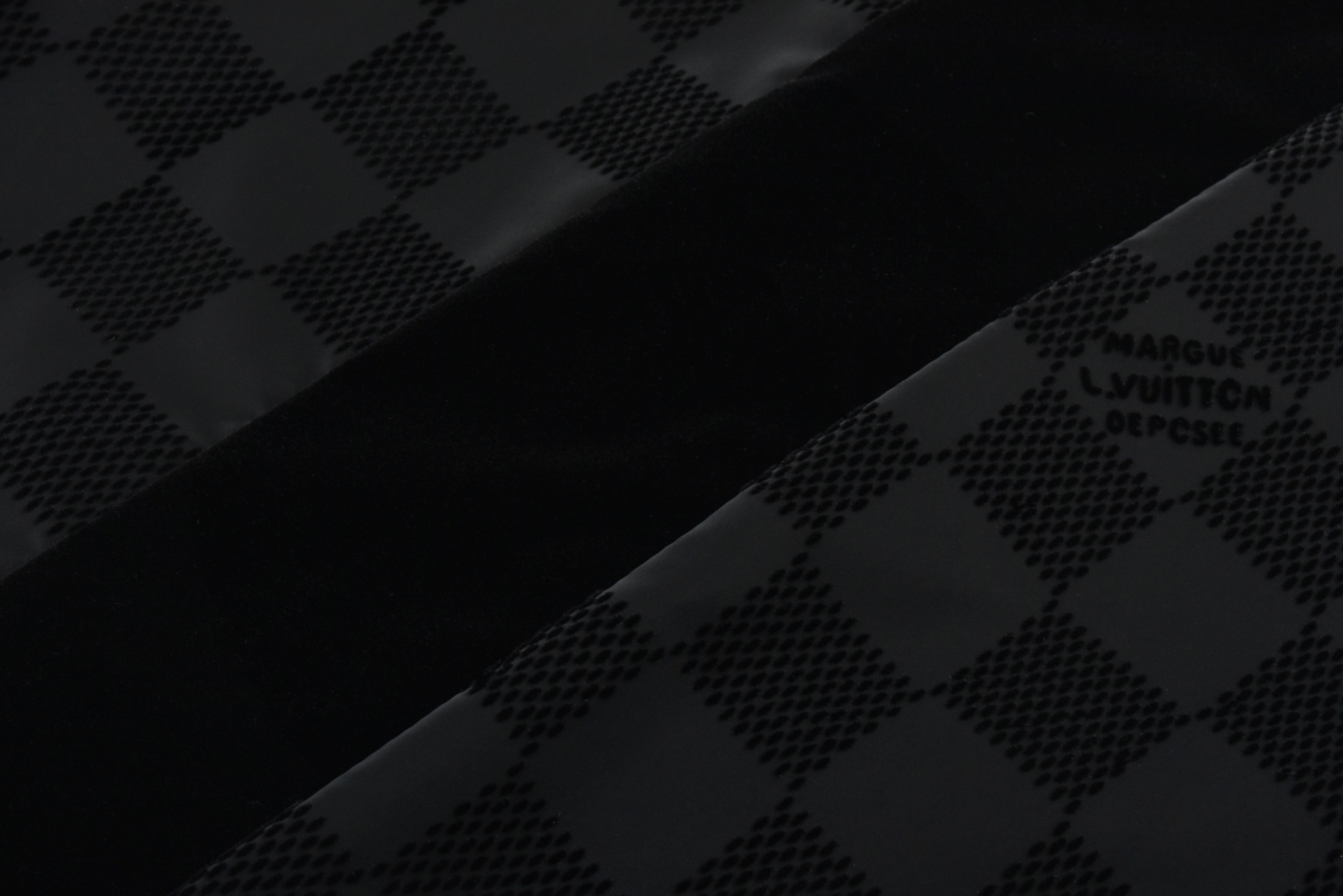 25SS Checkered Letter Flocking Jacquard Cuffed Pants