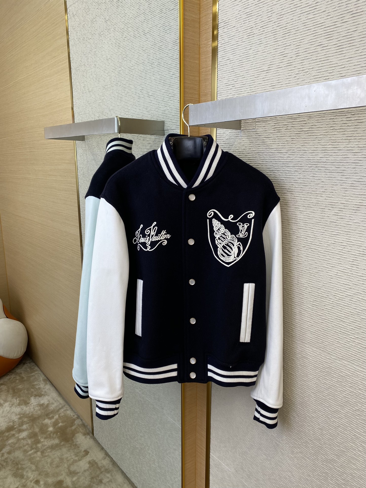 Genuine Leather Baseball Jacket